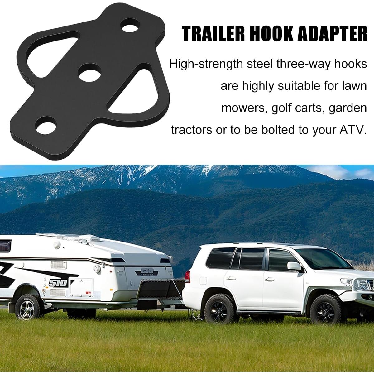 Adaptador de Enganche de Remolque Norkmdi 3 Vías Acero 16.28 cm