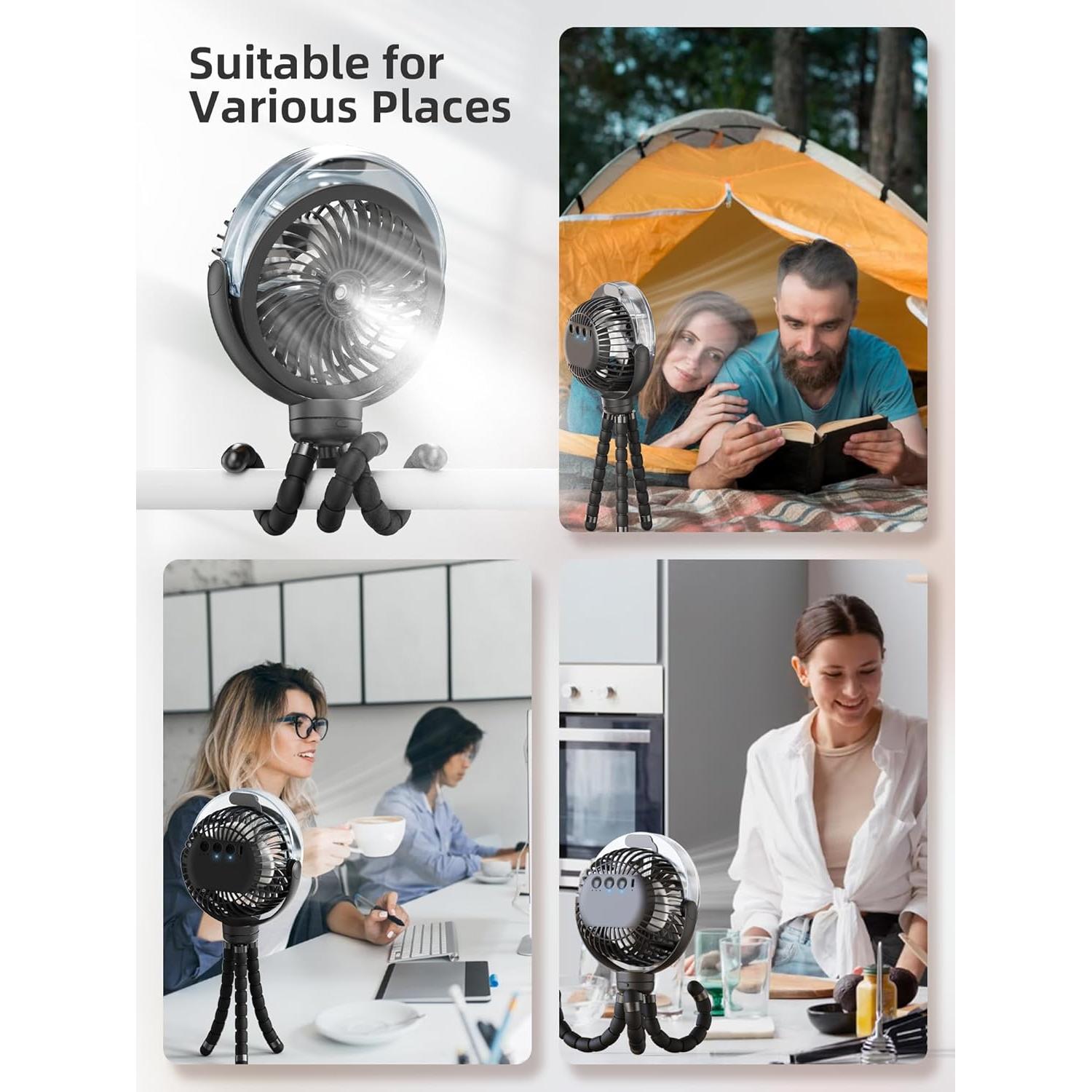 Ventilador de Cochecito Wavmill con Nebulización 6000mAh