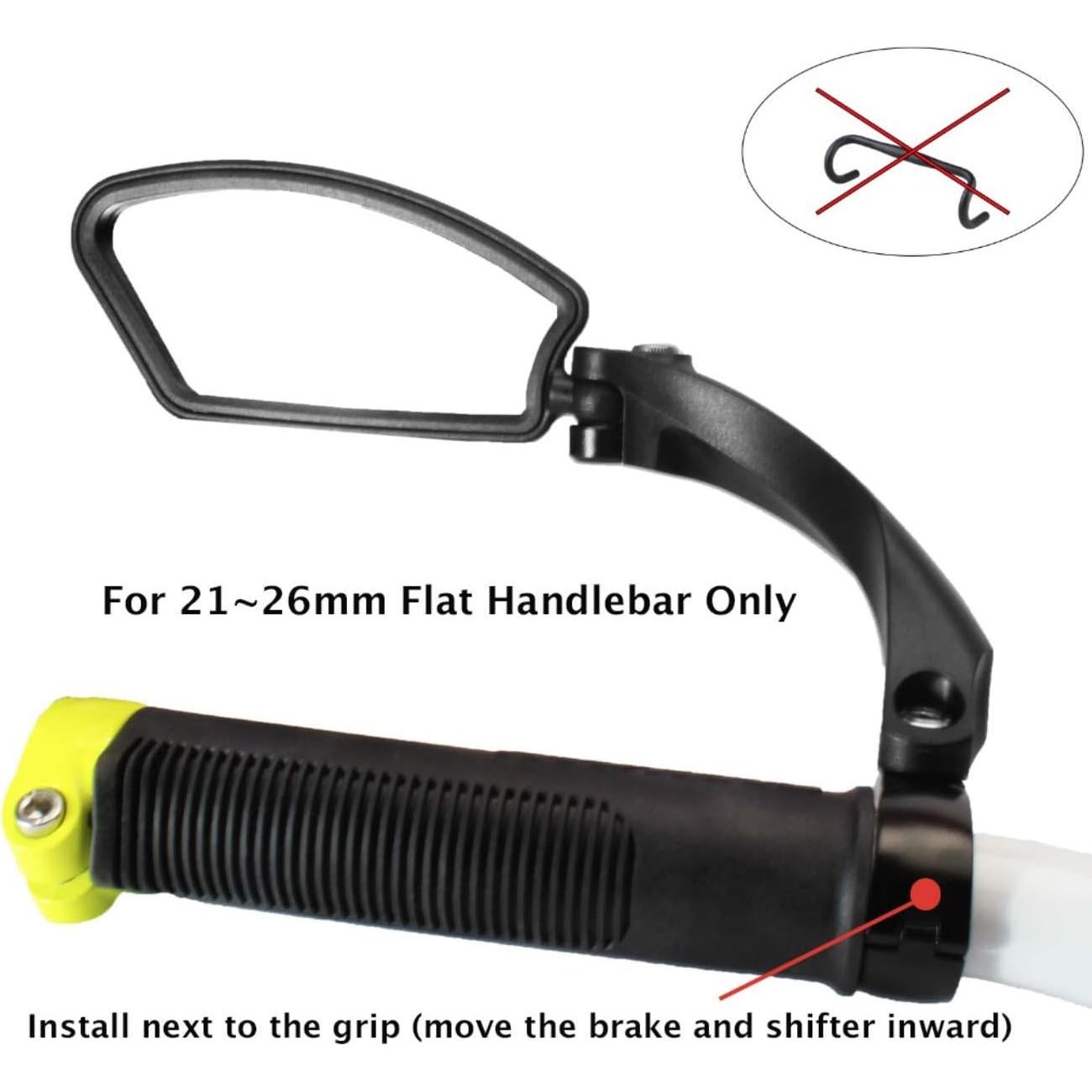 Espejo Retrovisor de Manillar Hafny Izquierdo Acero Inoxidable