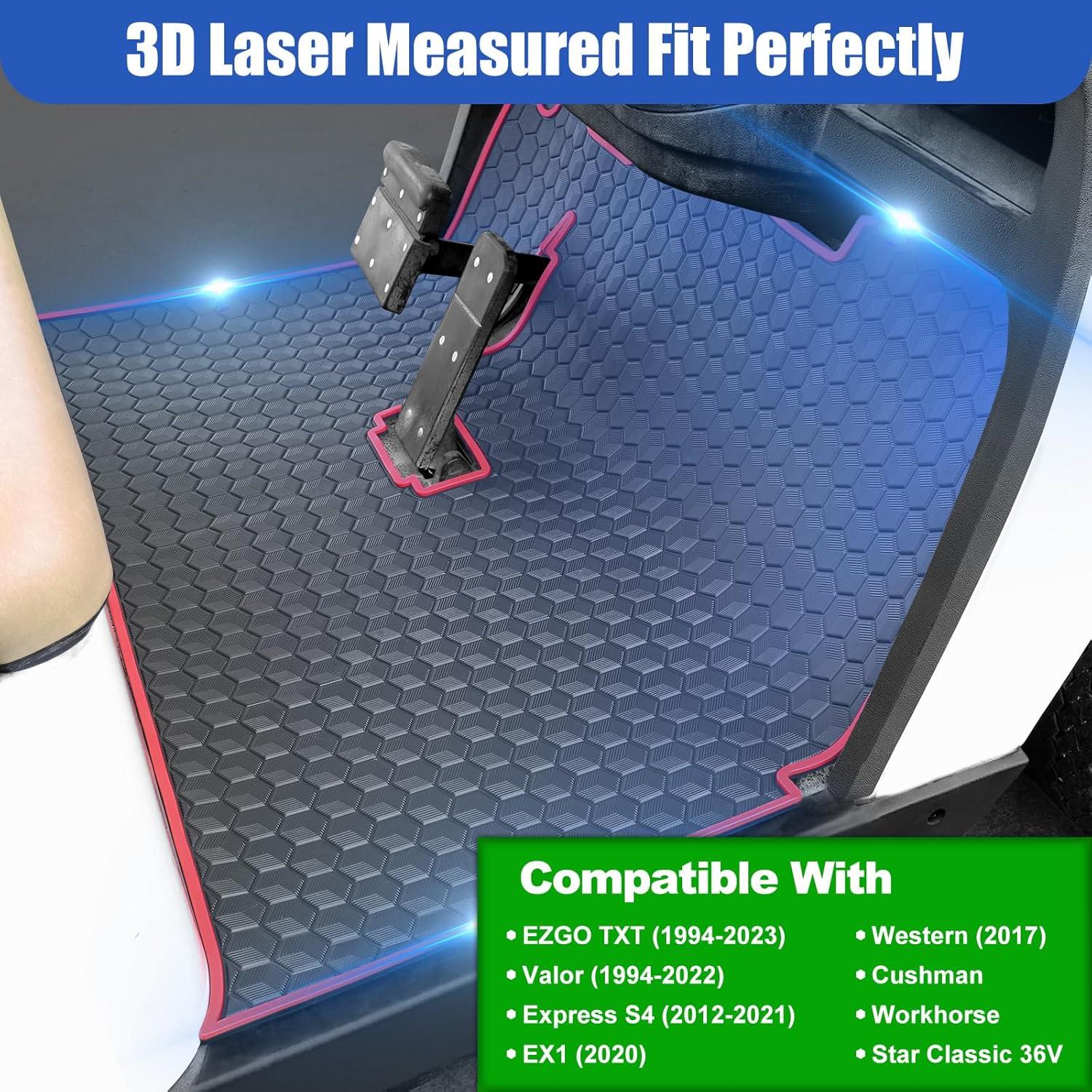 Alfombrilla Antideslizante para Carrito de Golf iLSKW Rojo 105.9x85.1cm