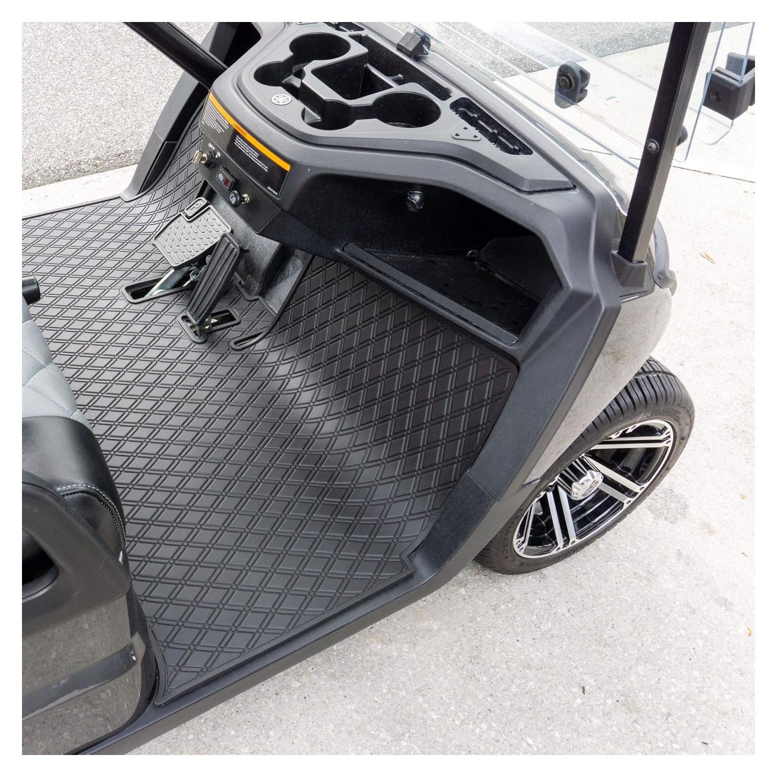 Alfombrilla de Goma Xtreme para Carro de Golf Yamaha DR2 - Todo Negro