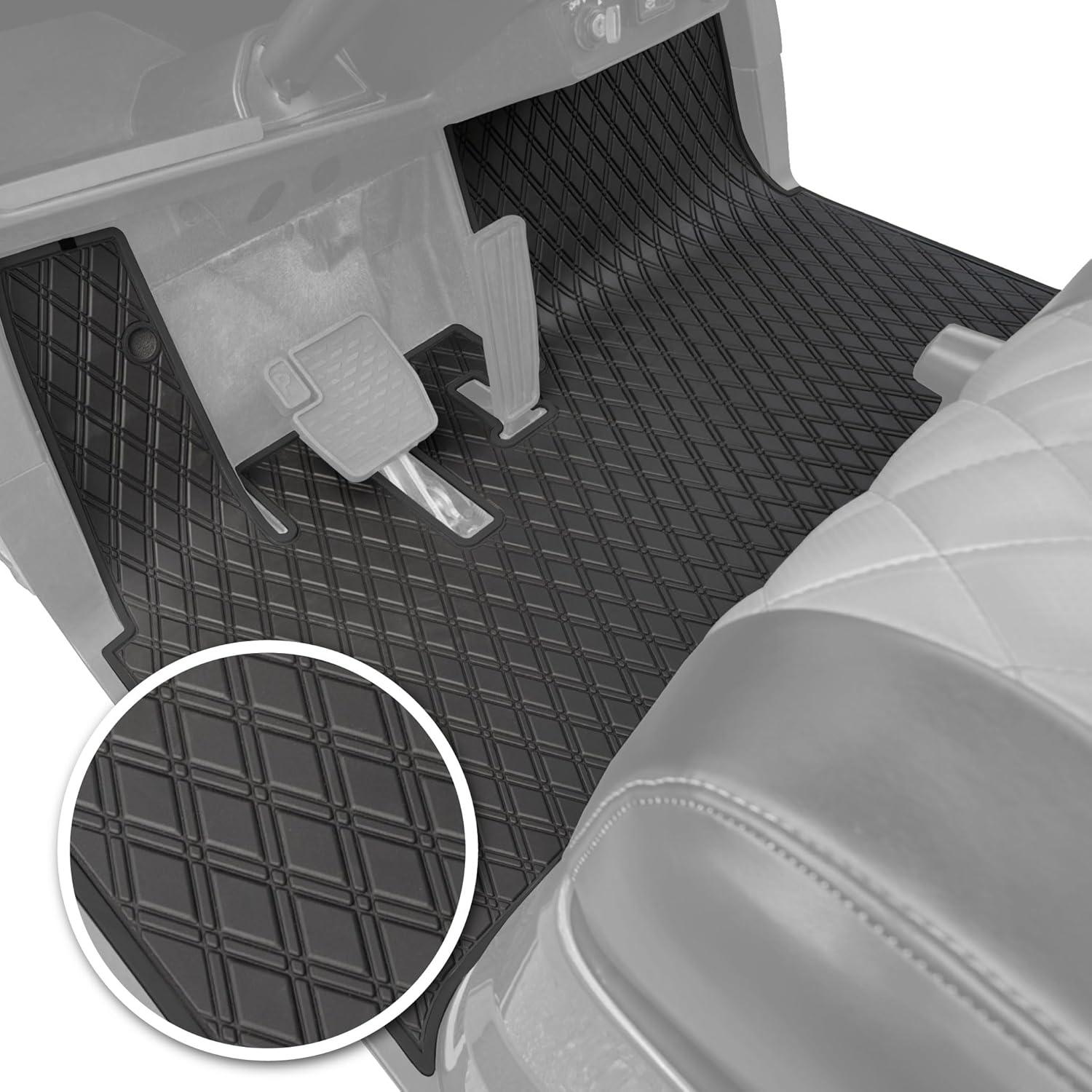 Alfombrilla de Goma Xtreme para Carro de Golf Yamaha DR2 - Todo Negro