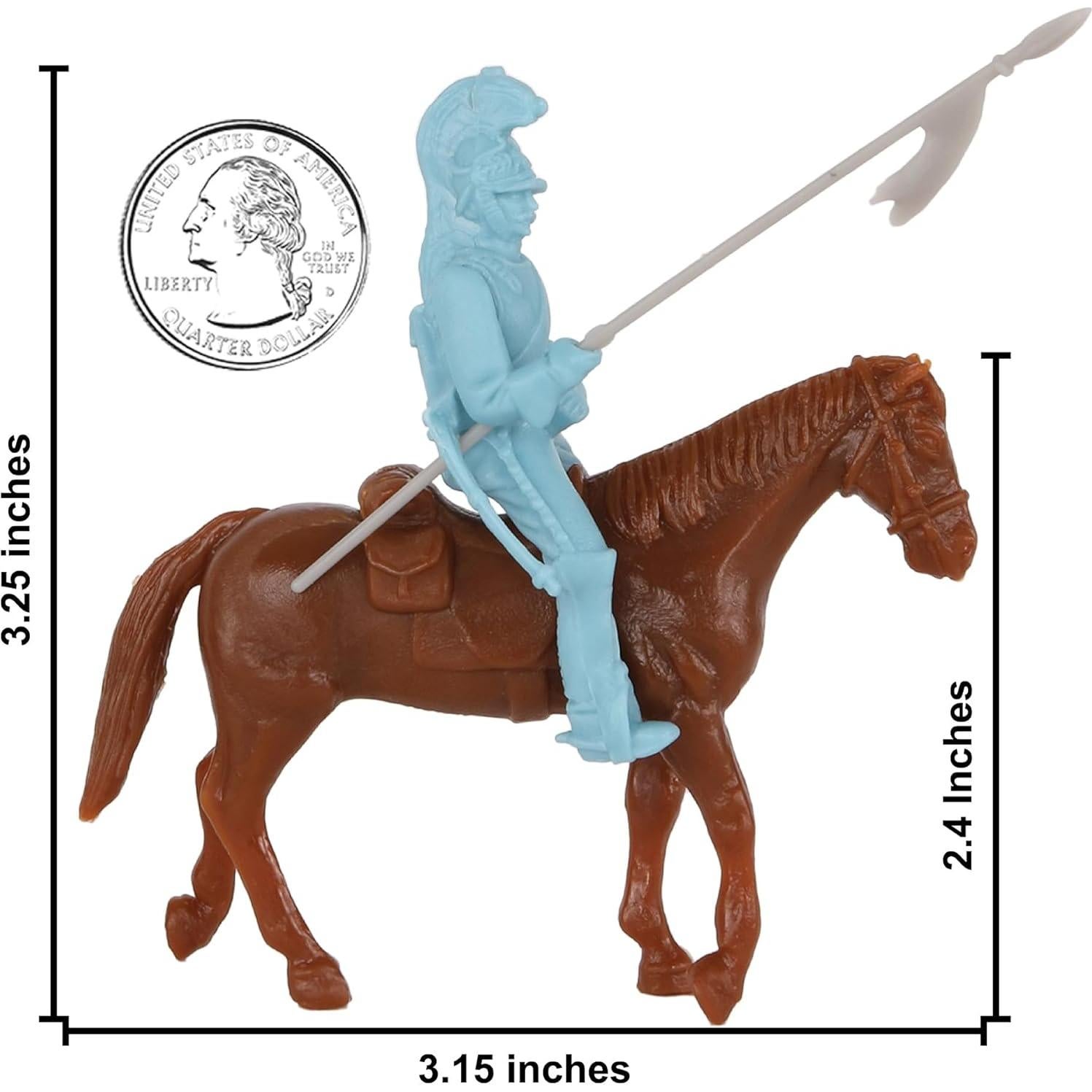 Figuras de Caballería Pesada BMC CTS Alamo - 33 piezas