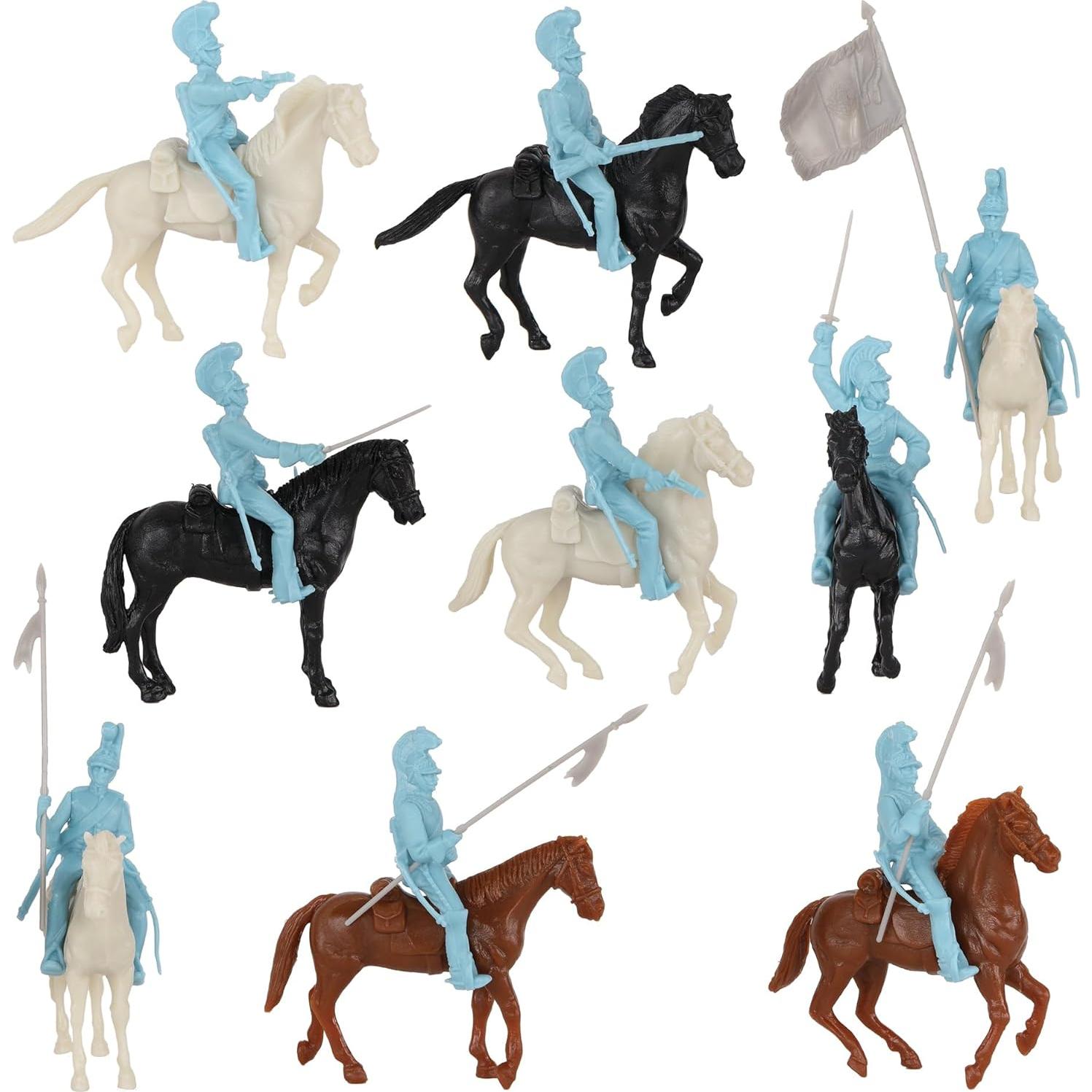 Figuras de Caballería Pesada BMC CTS Alamo - 33 piezas