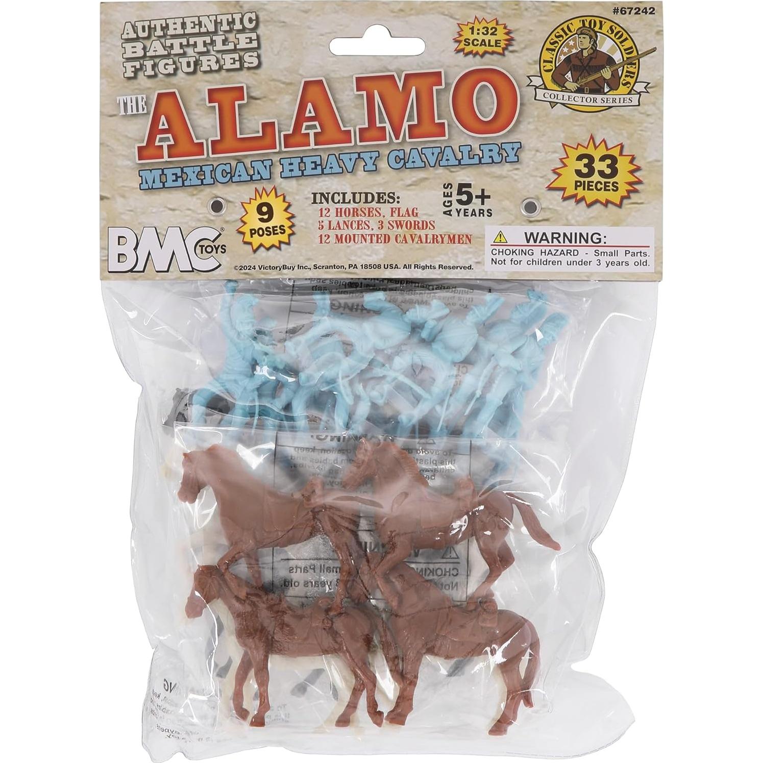 Figuras de Caballería Pesada BMC CTS Alamo - 33 piezas