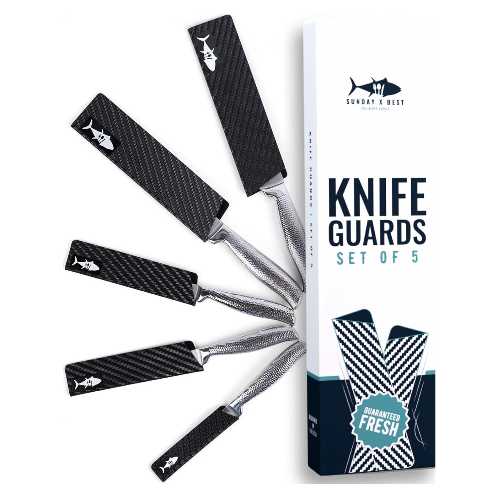 Juego de 5 Protectores de Cuchillos Sunday X Best - Fieltro