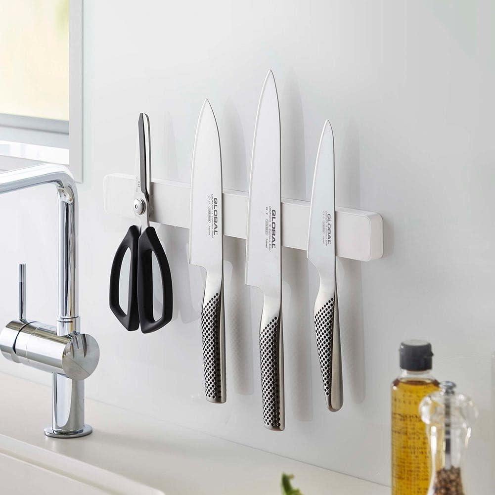 Soporte Magnético para Cuchillos Yamazaki 5201 Blanco 35 cm