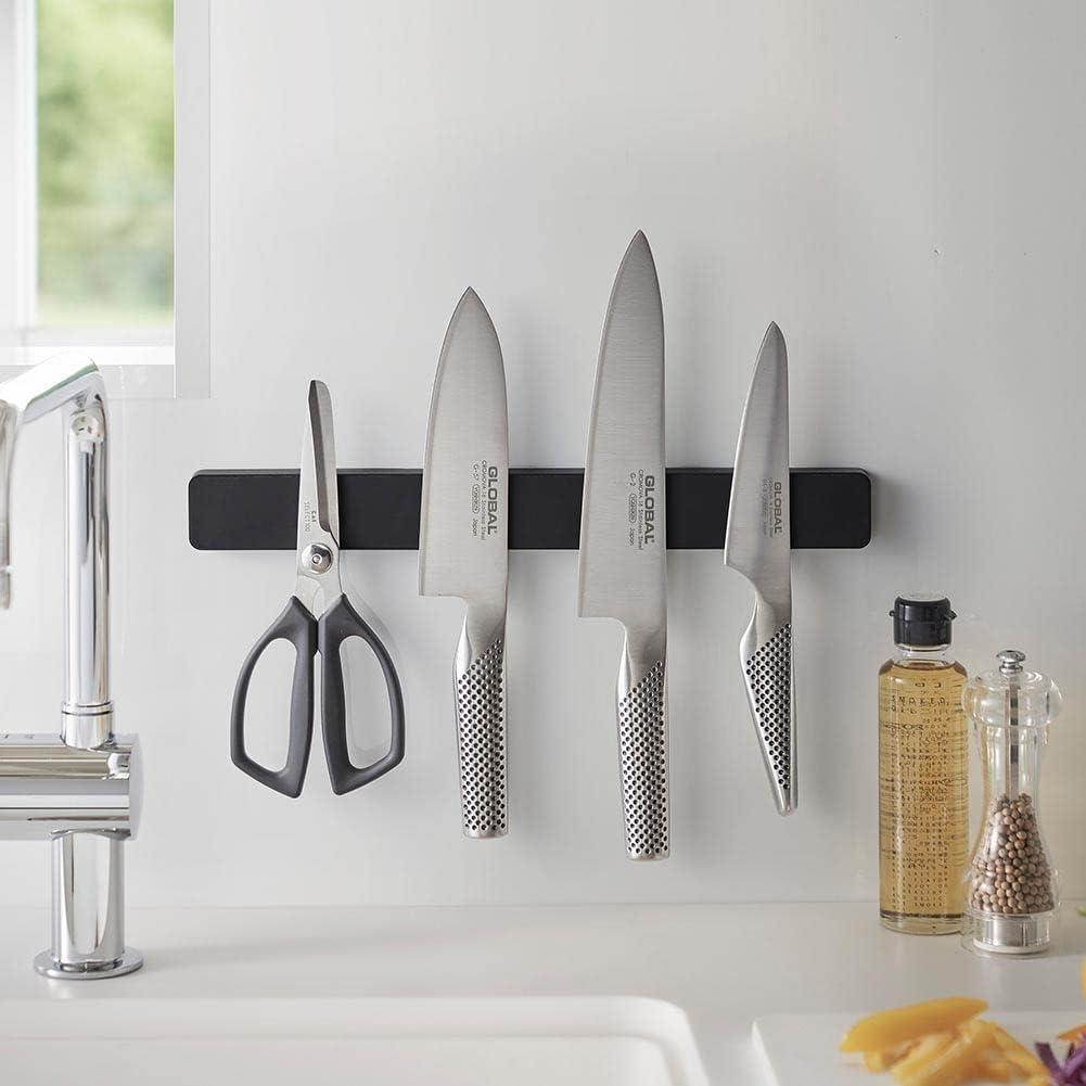 Soporte Magnético para Cuchillos Yamazaki 5202 Negro 35x4 cm