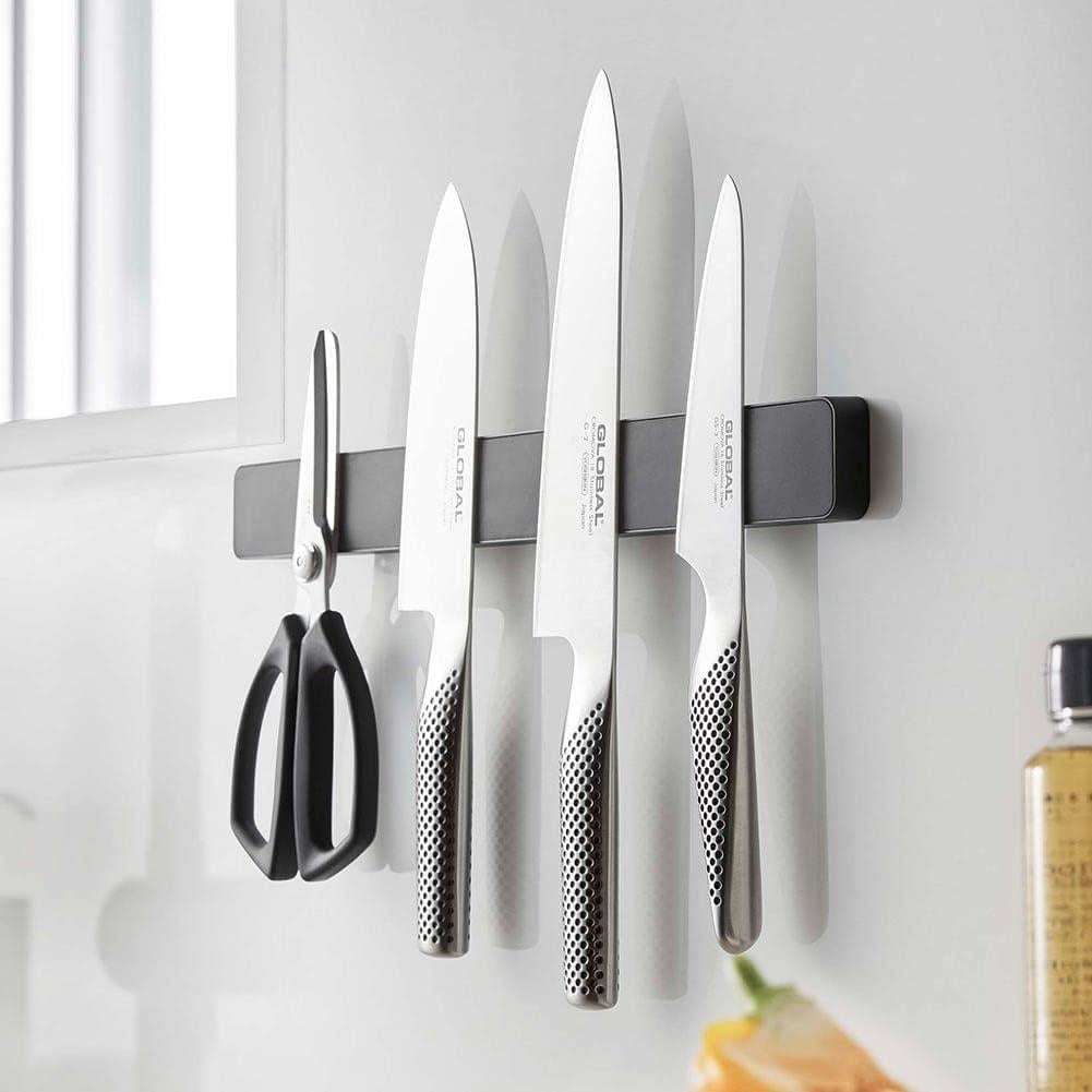 Soporte Magnético para Cuchillos Yamazaki 5202 Negro 35x4 cm