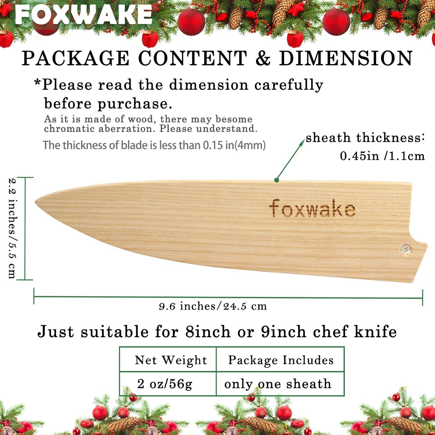 Funda de Cuchillo de Chef Foxwake de Madera 22.6 cm