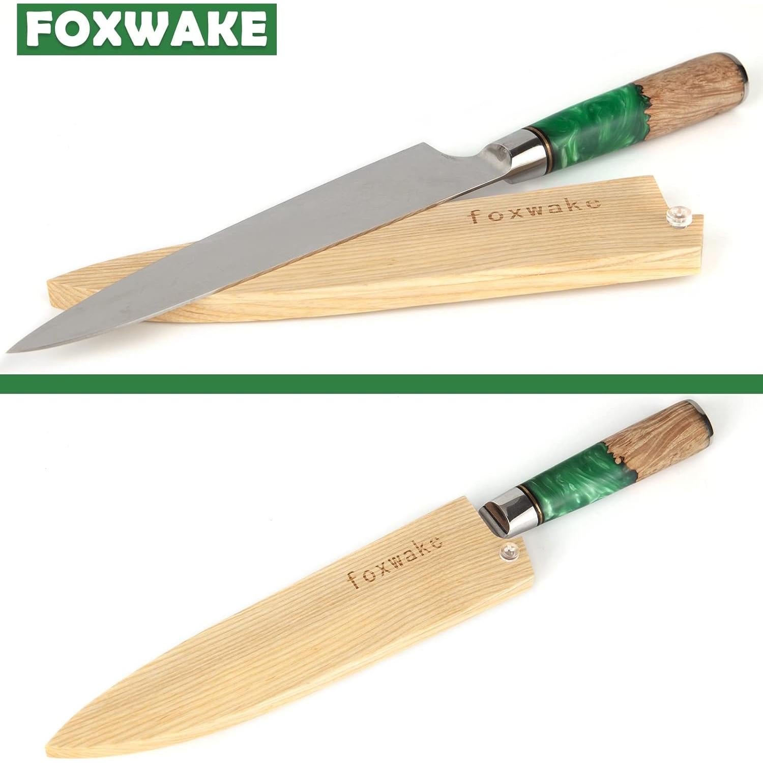 Funda de Cuchillo de Chef Foxwake de Madera 22.6 cm