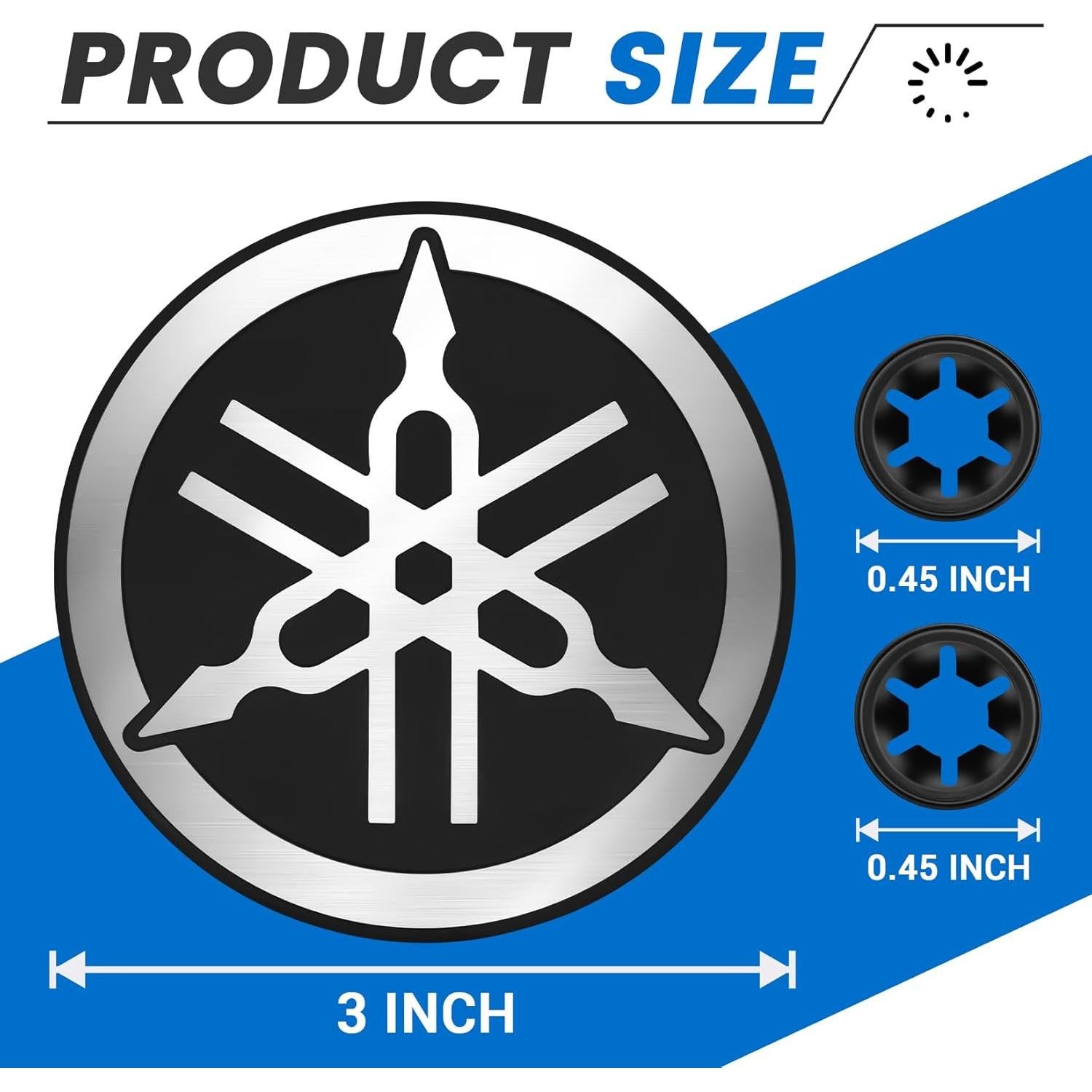 Emblema del logotipo Yamaha para carritos de golf G22 y G23