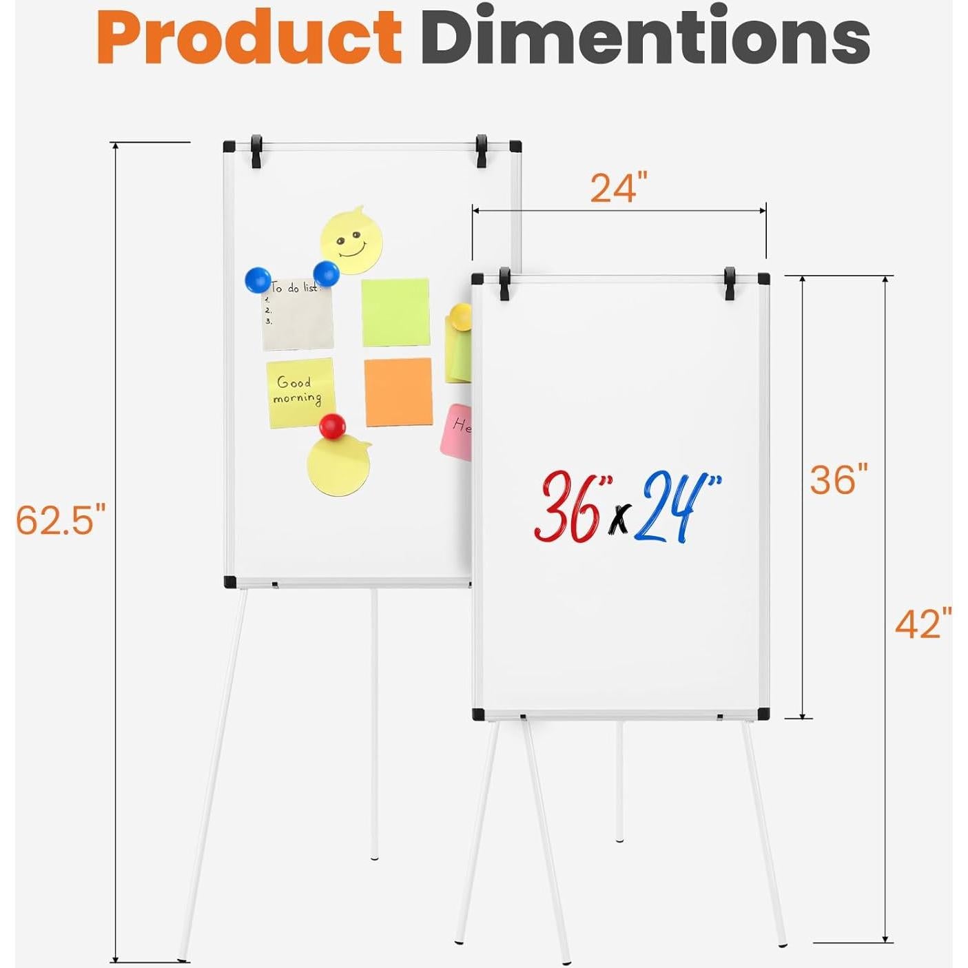 Caballete de Pizarra Blanca Sweetcrispy 61 x 91 cm Magnética