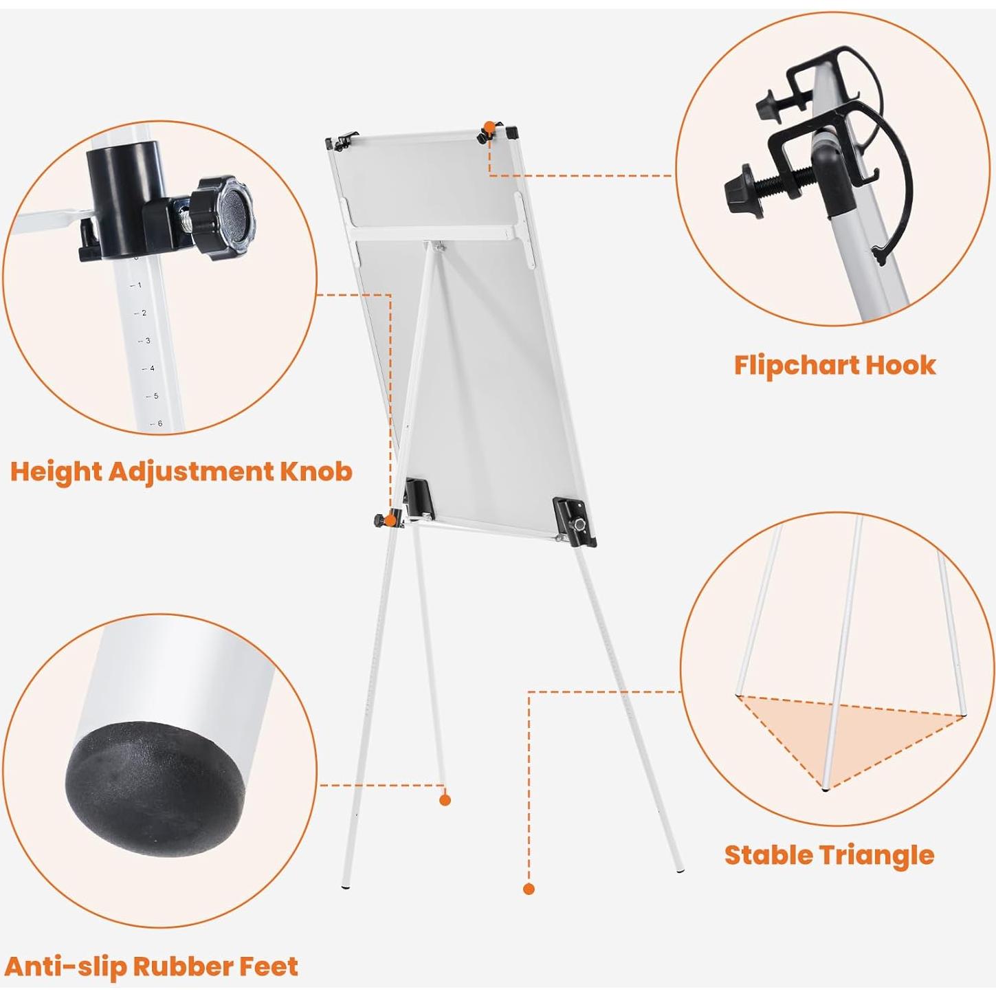 Caballete de Pizarra Blanca Sweetcrispy 61 x 91 cm Magnética