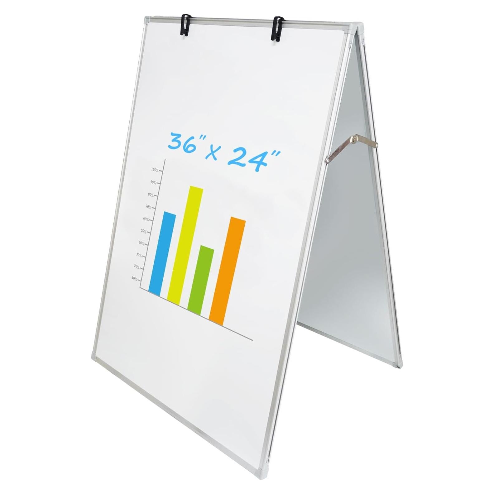 Pizarra Blanca Magnética Doble Cara JILoffice 91.4x61cm