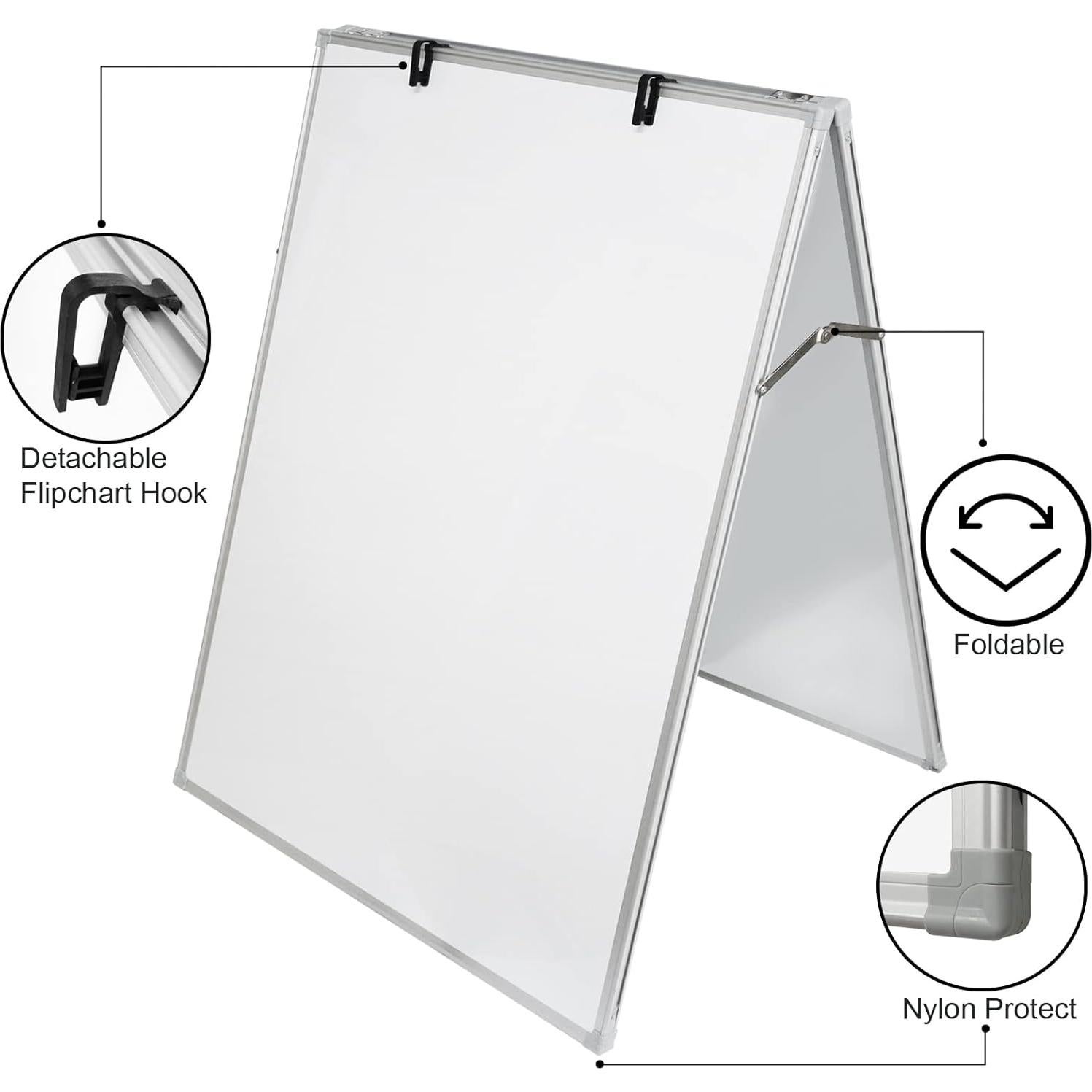 Pizarra Blanca Magnética Doble Cara JILoffice 91.4x61cm