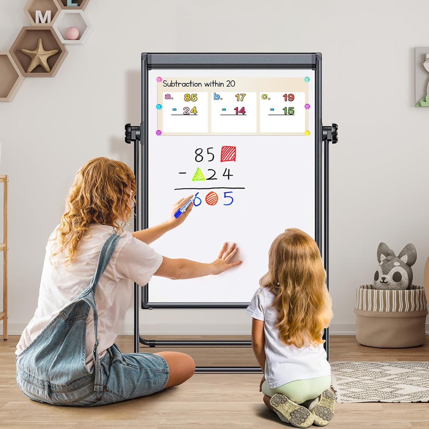 Soporte de Pizarra Blanca Doble Cara WEYOUNG 71.1x101.6 cm Ajustable