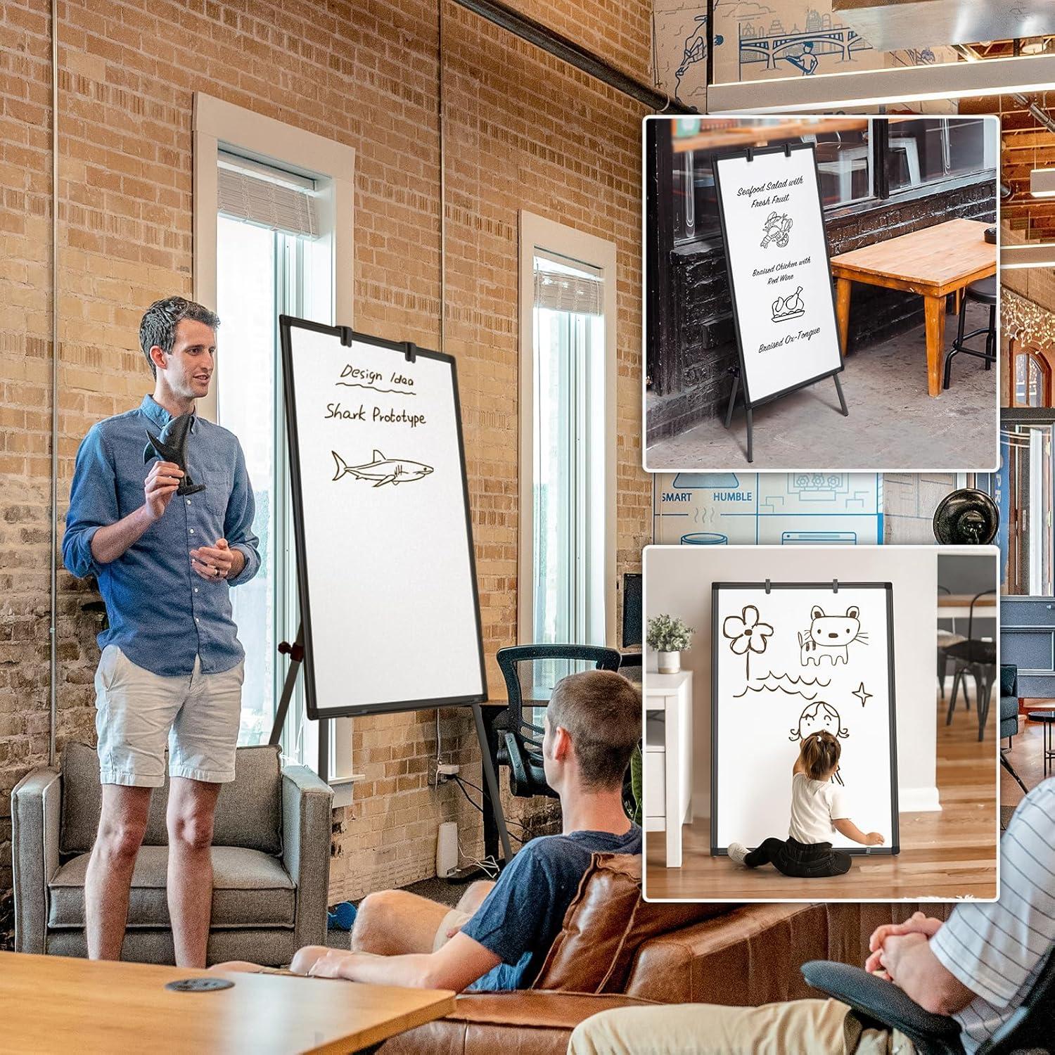 Pizarra de Caballete Maxtek 91x61 cm Magnética Borrado Seco