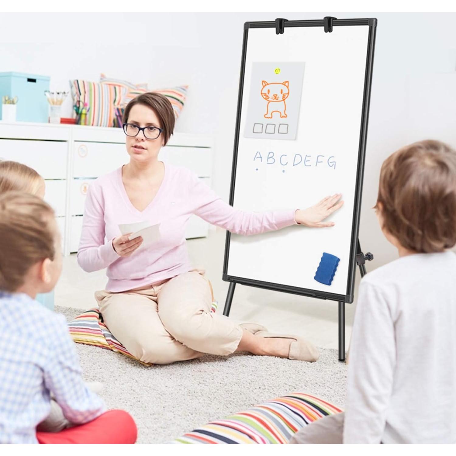 Pizarra de Caballete Maxtek 91x61 cm Magnética Borrado Seco