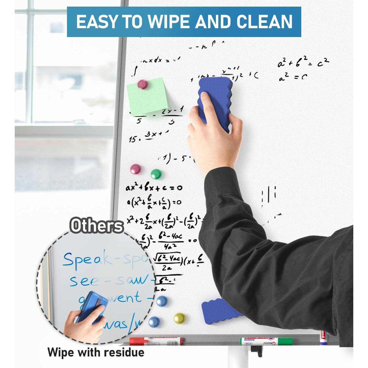 Pizarra Blanca Móvil Nicpro 91.44x60.96cm Ajustable con Ruedas