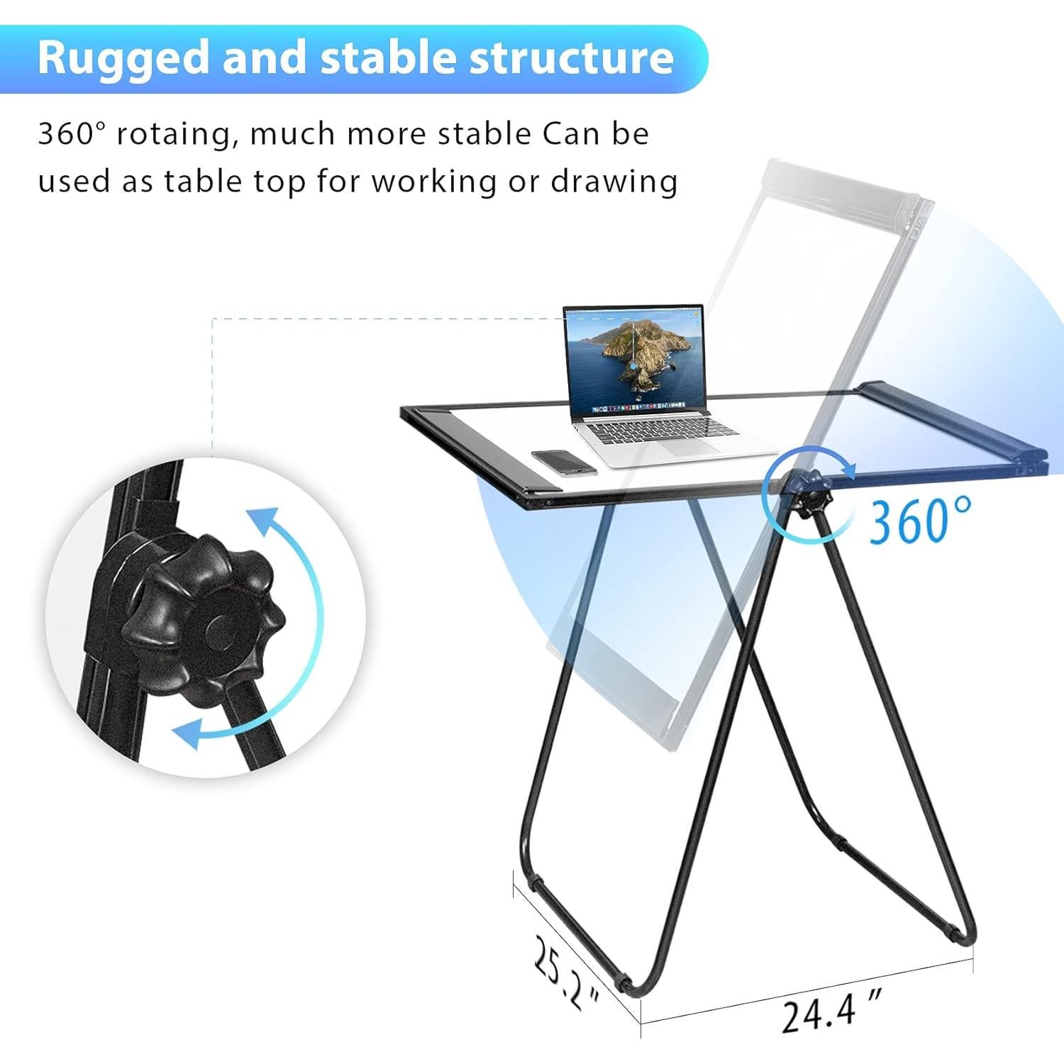 Pizarra Blanca de Pie Maxtek 101.6x71.1 cm Doble Cara Ajustable