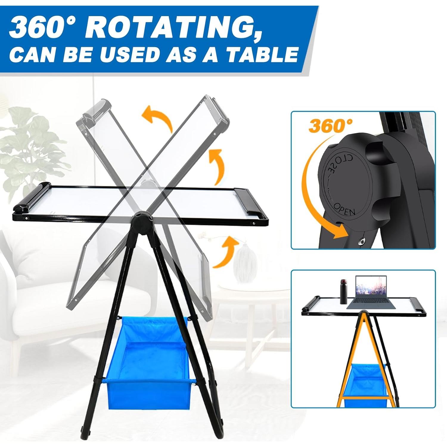 Pizarra Blanca Borrable Doble Cara Max-officoo 71x50 cm Ajustable