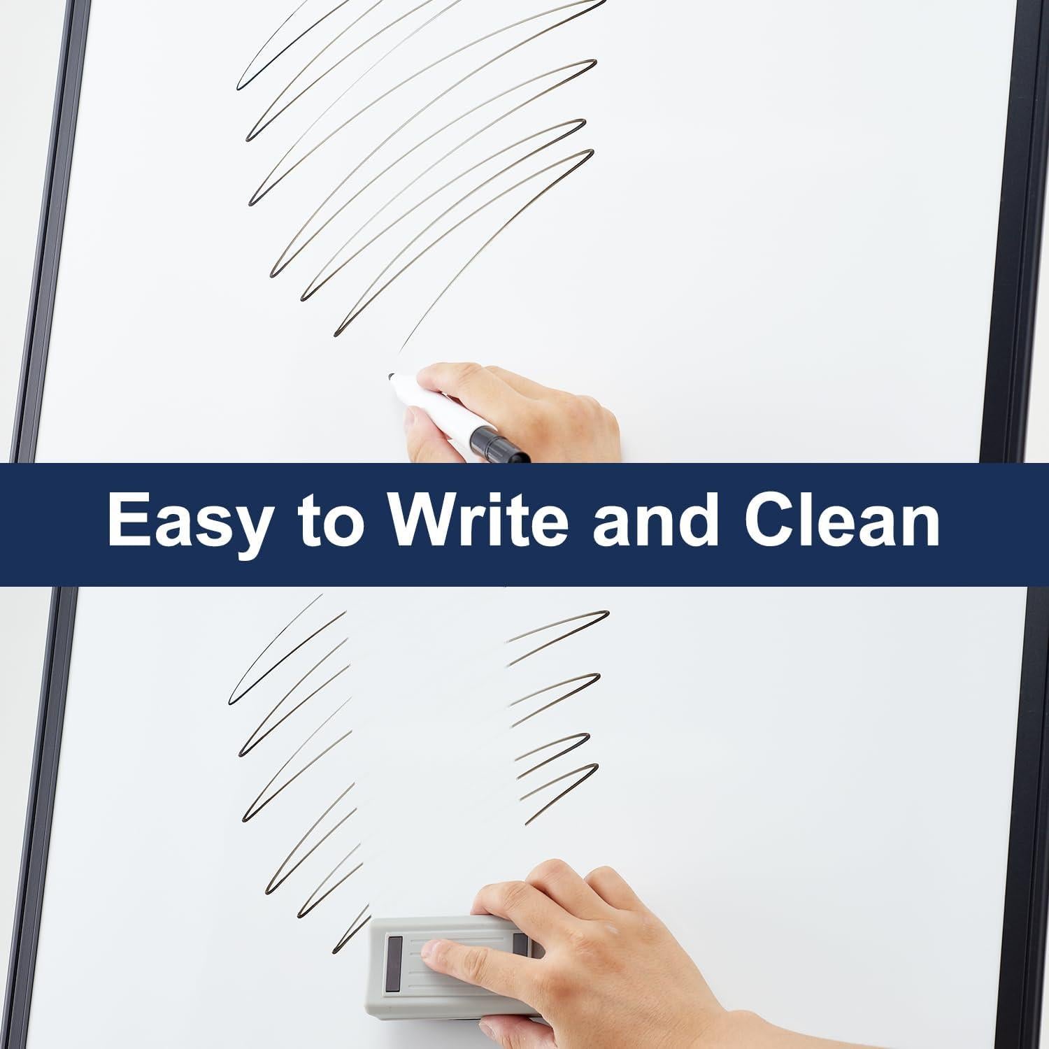 Pizarra Móvil Blanca de Pie TSJ OFFICE 91.44x60.96cm Ajustable