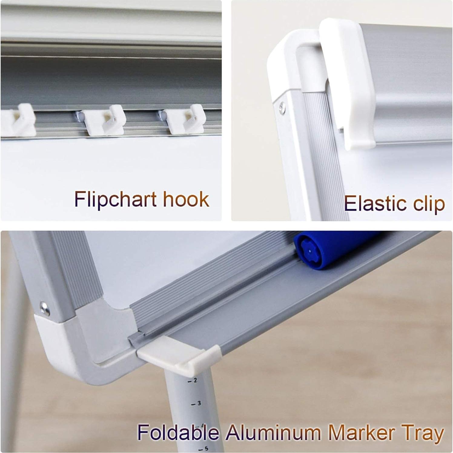 Caballete Pizarra Blanca Maxtek 91x61 cm Ajustable Portátil