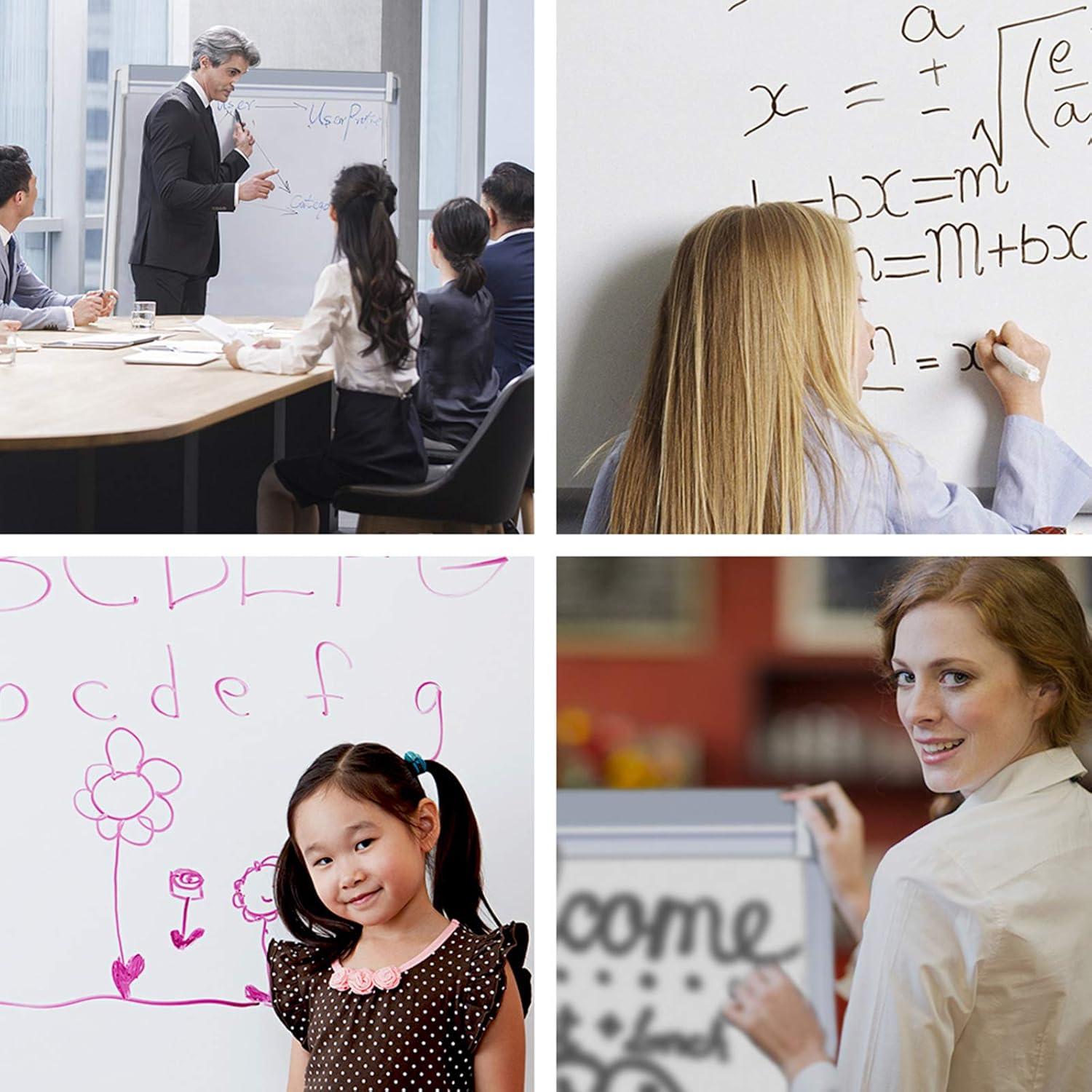 Caballete Pizarra Blanca Maxtek 91x61 cm Ajustable Portátil