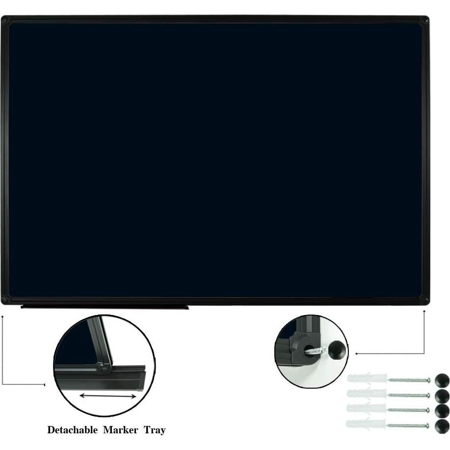 Pizarra Magnética JILoffice 91.4x61 cm con Marco de Aluminio