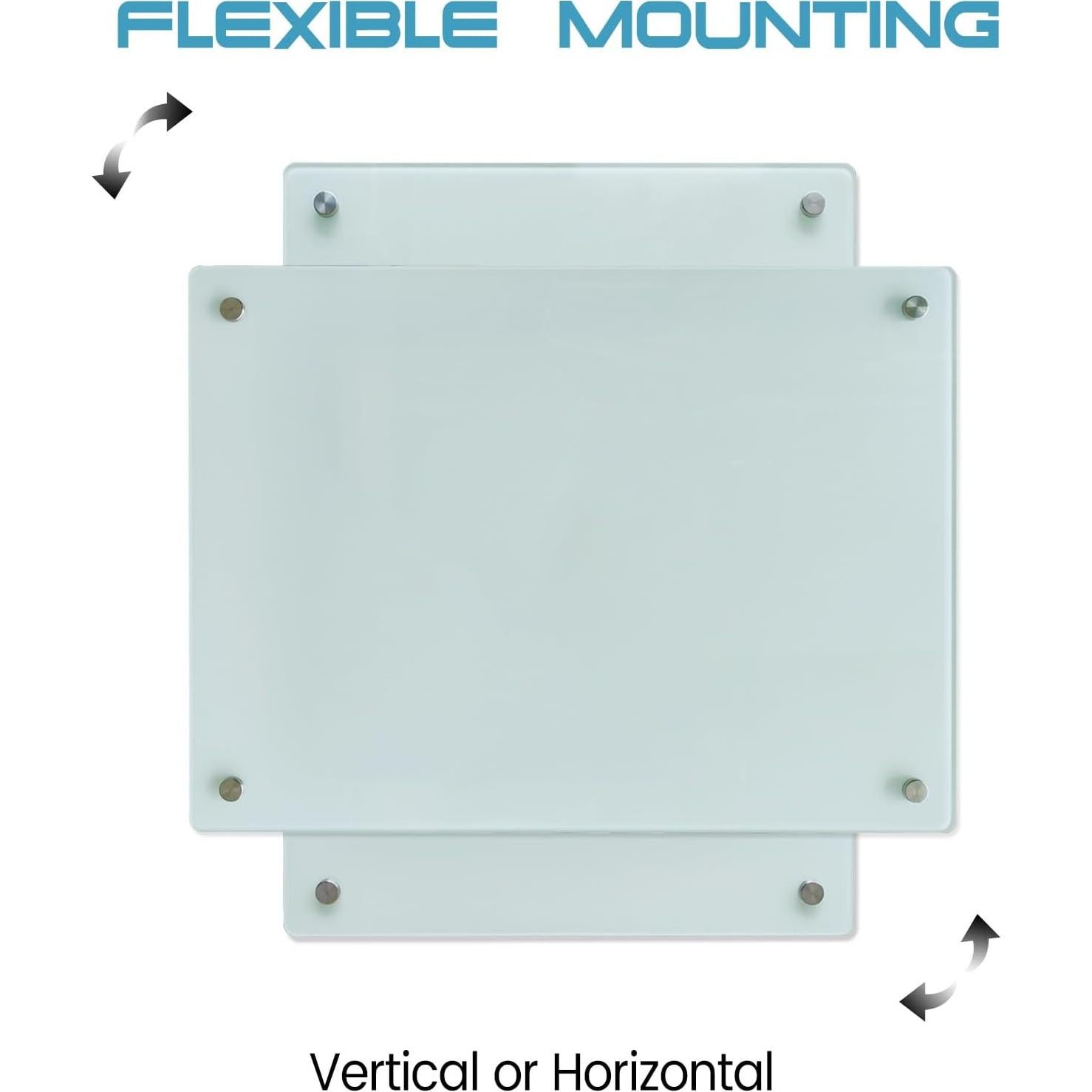 Pizarra de Vidrio Magnética Younuo 121x91 cm Blanca