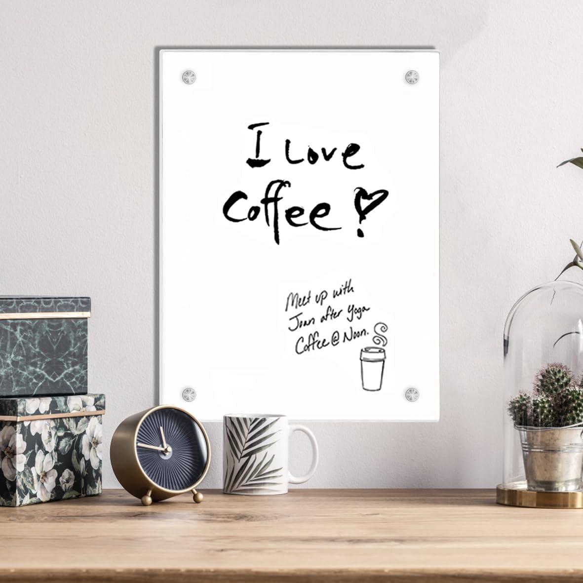 Tablero Blanco de Vidrio TORASO 30.5x40.6 cm Sin Marco