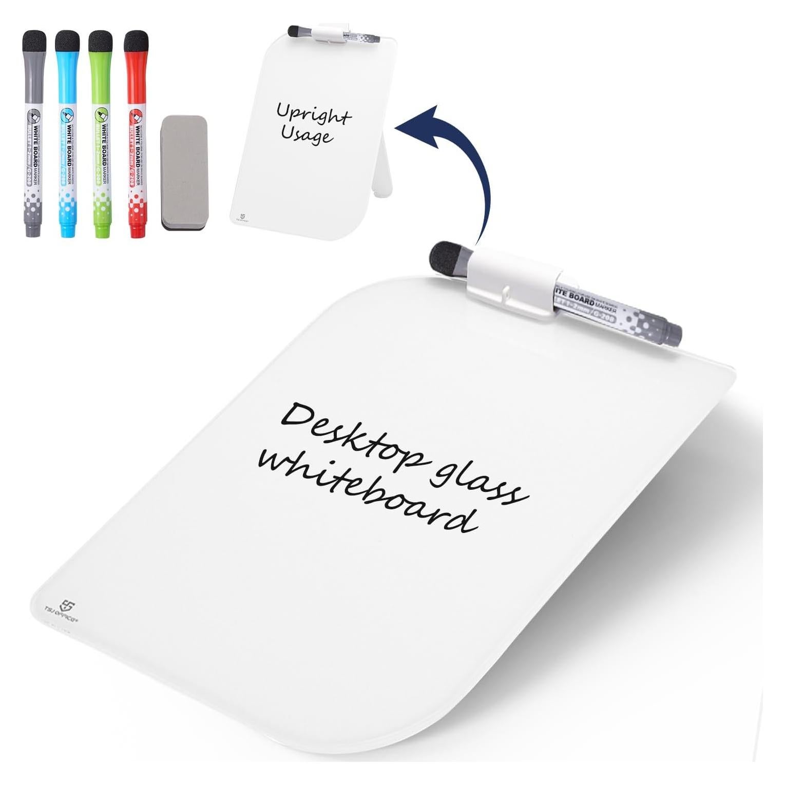 Pizarra Blanca de Escritorio TSJ OFICINA 30x20 cm Vidrio Borrable