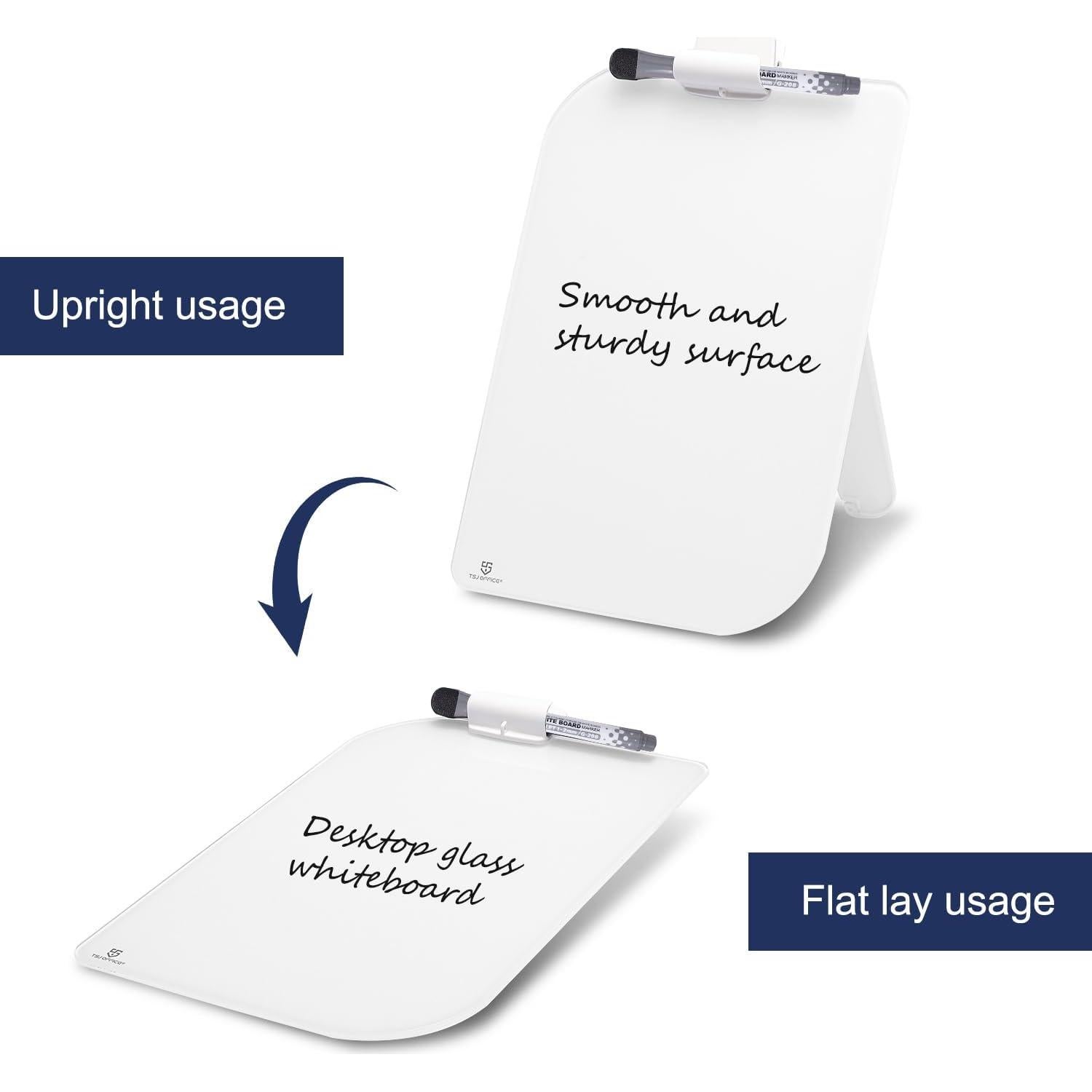 Pizarra Blanca de Escritorio TSJ OFICINA 30x20 cm Vidrio Borrable