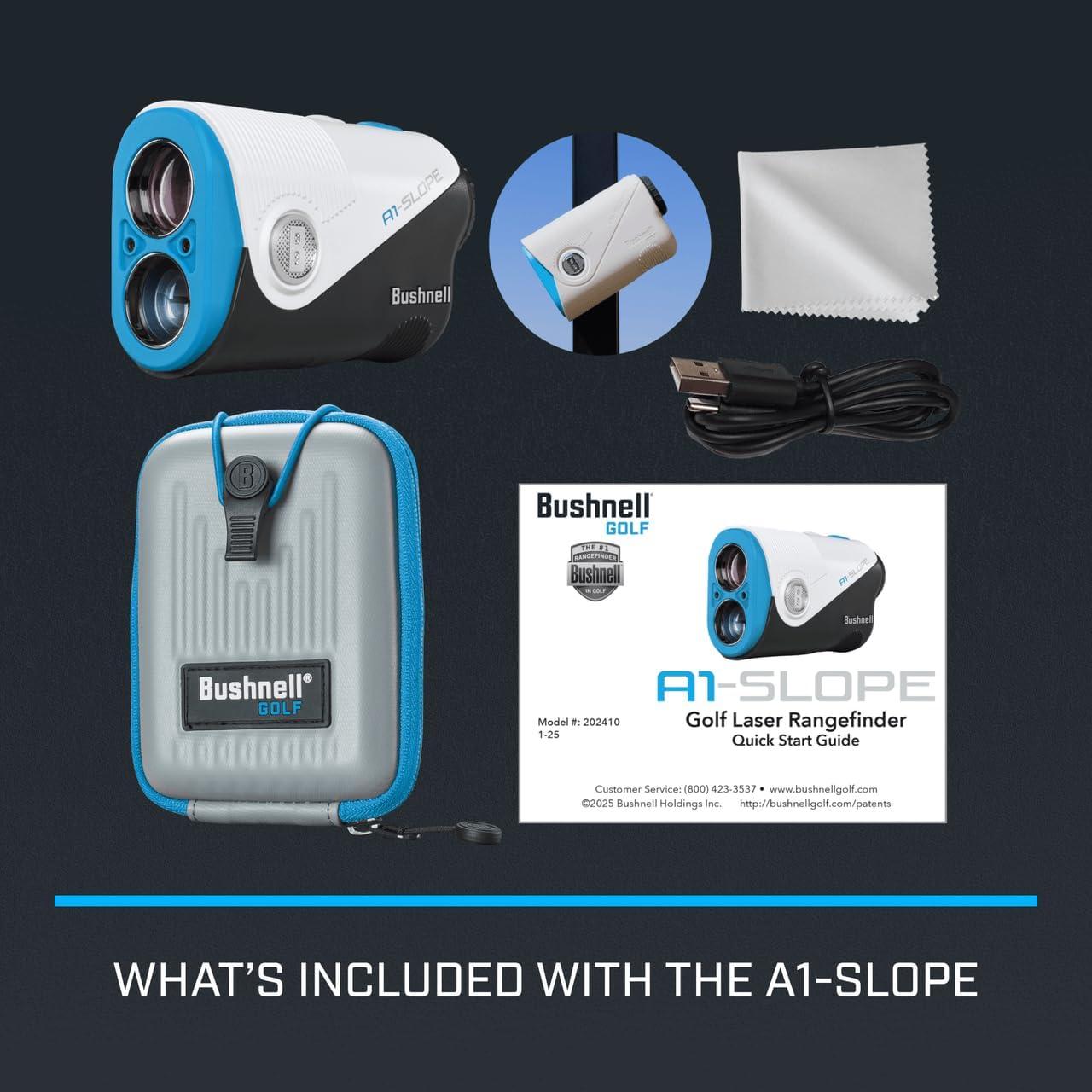 Rango Láser de Golf Bushnell A1-Slope - Ultra-Compacto, 6x, BITE