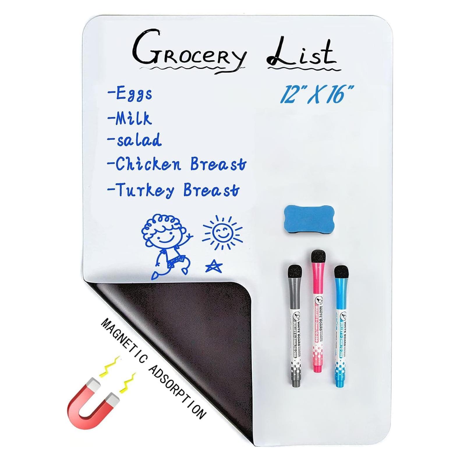 Pizarra Magnética Borrado en Seco JinHuiCheng 30x40 cm