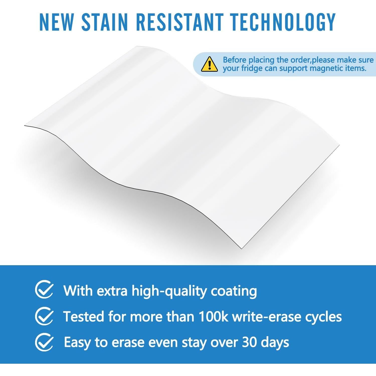 Pizarra Magnética Borrado en Seco JinHuiCheng 30x40 cm