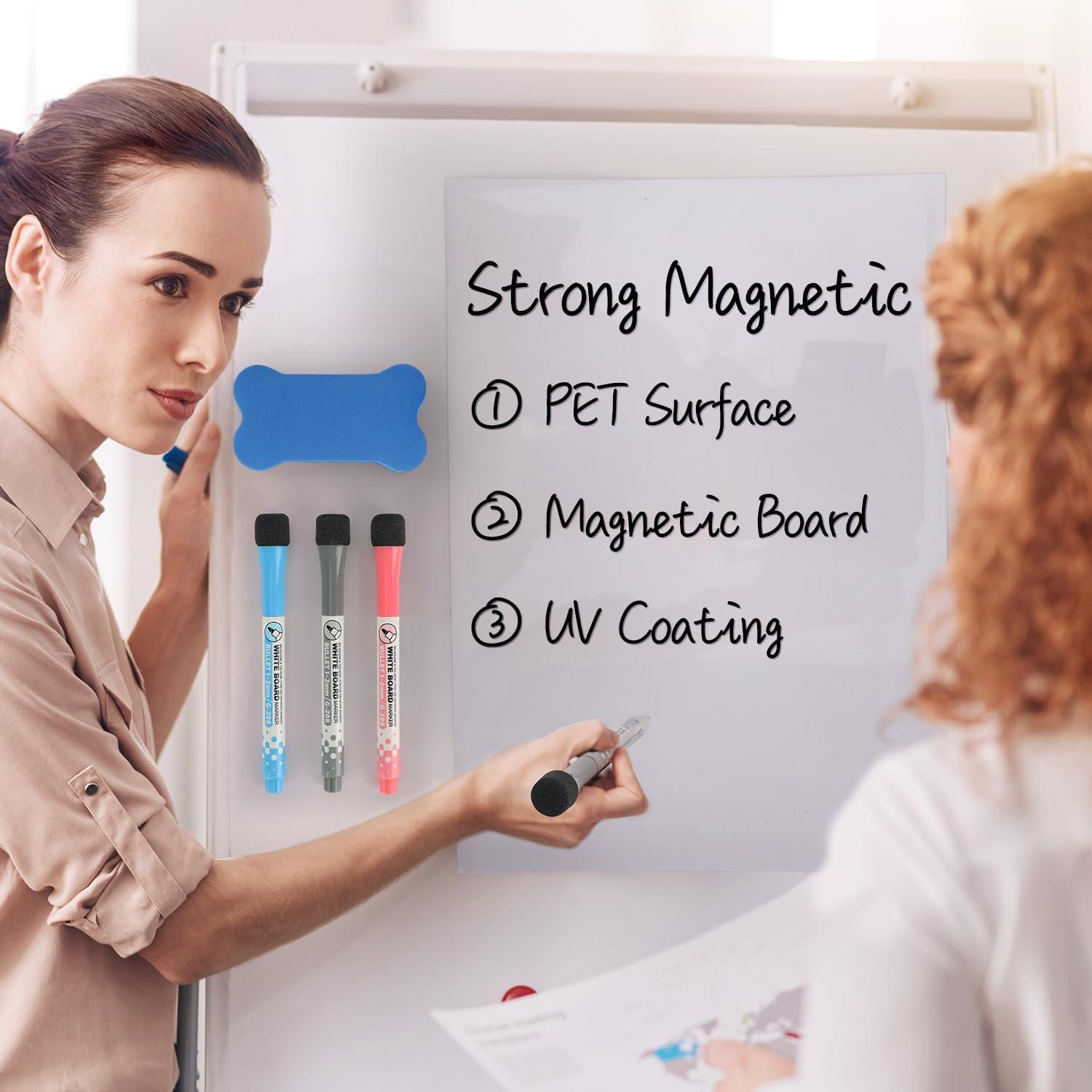 Pizarra Magnética Borrado en Seco JinHuiCheng 30x40 cm