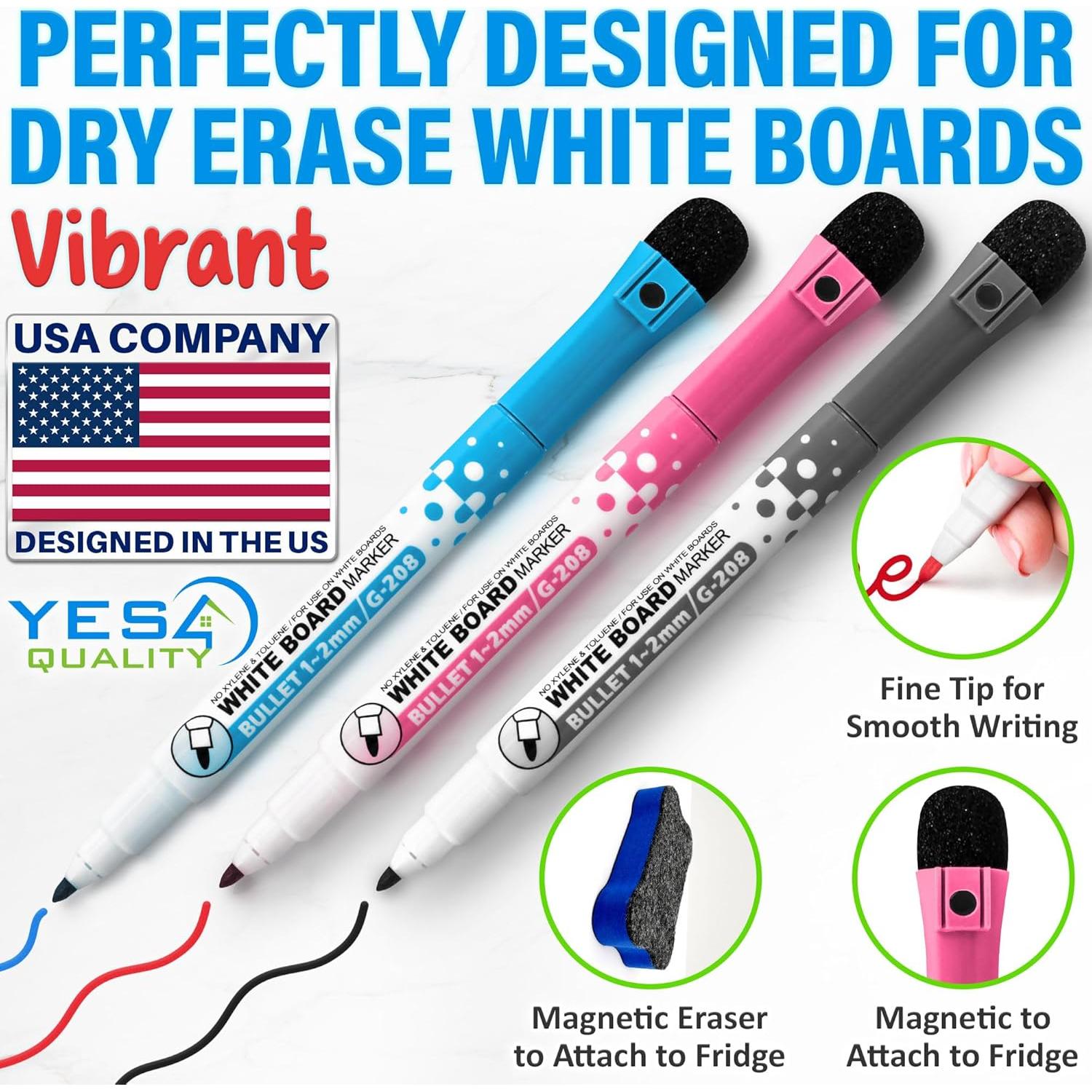 Pizarra Blanca Magnética para Nevera Yes4Quality 48.3x33 cm