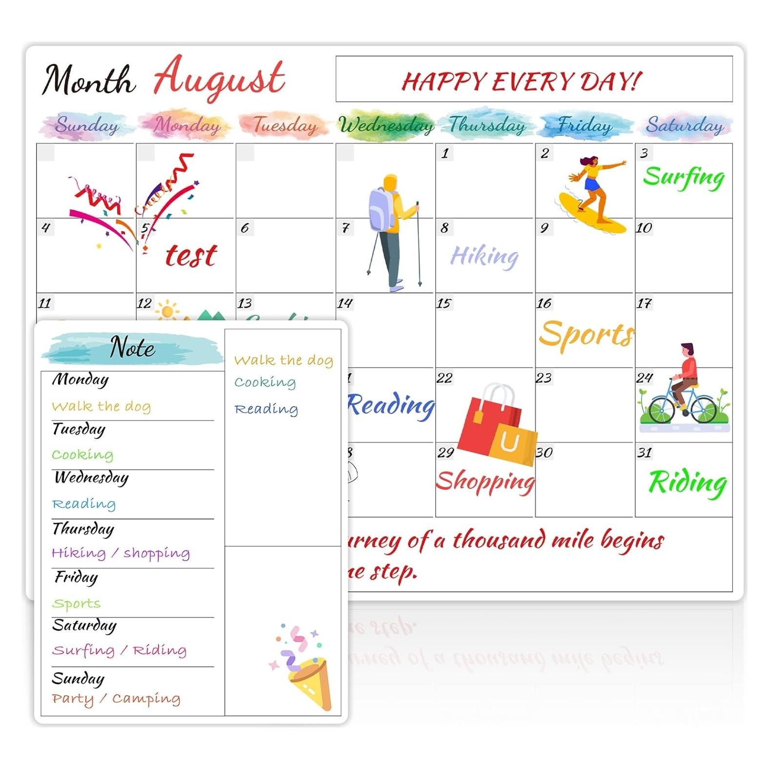 Calendario Magnético Borrado en Seco MaaIbok 38x29 cm