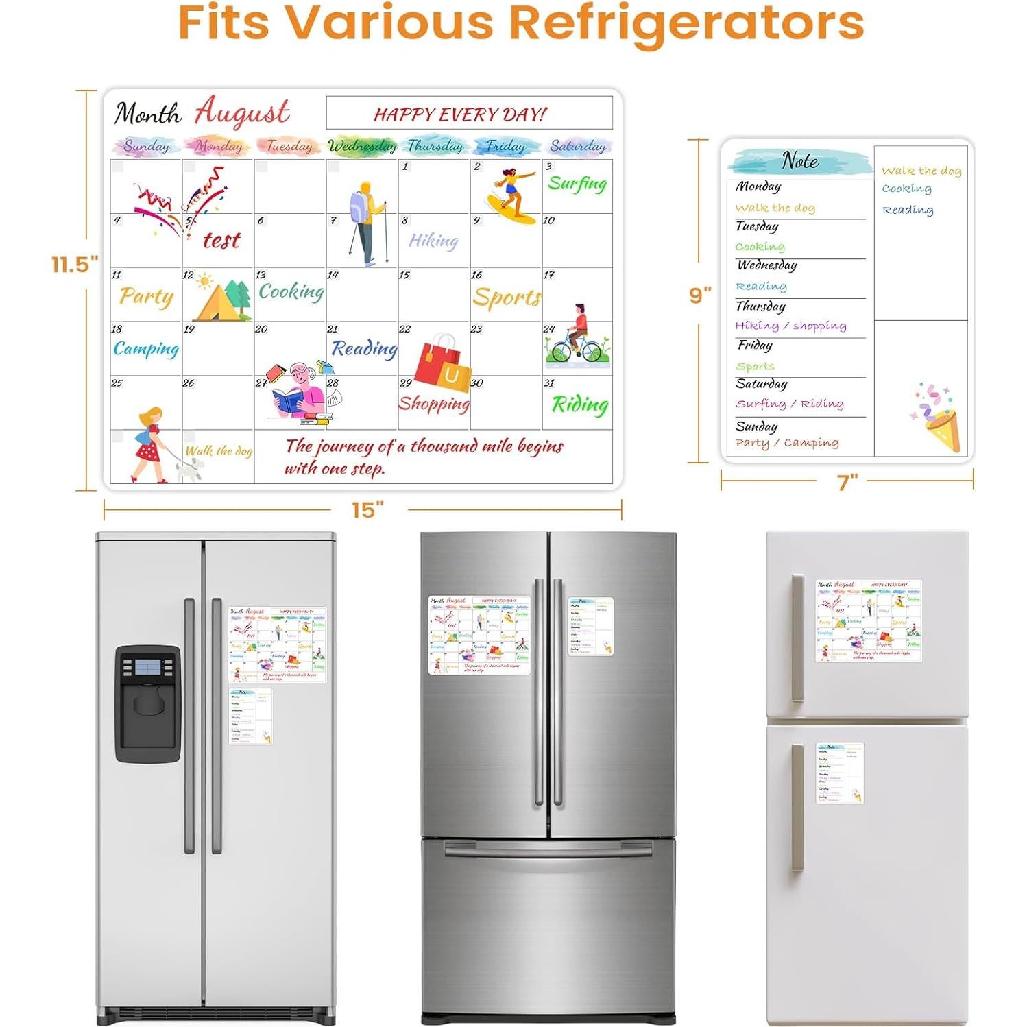 Calendario Magnético Borrado en Seco MaaIbok 38x29 cm