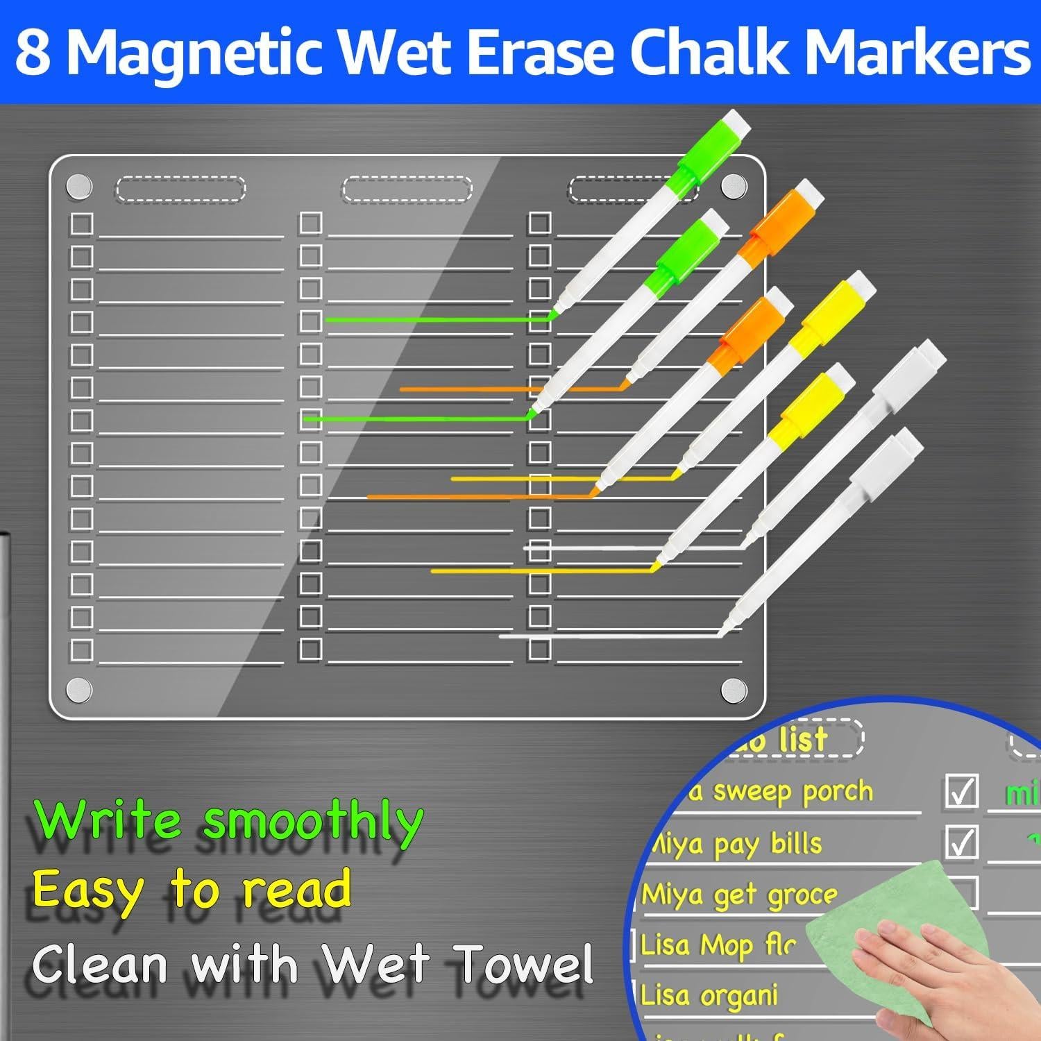 Pizarra Magnética Borrable PigPotParty 30.5x24.1cm con 8 Marcadores