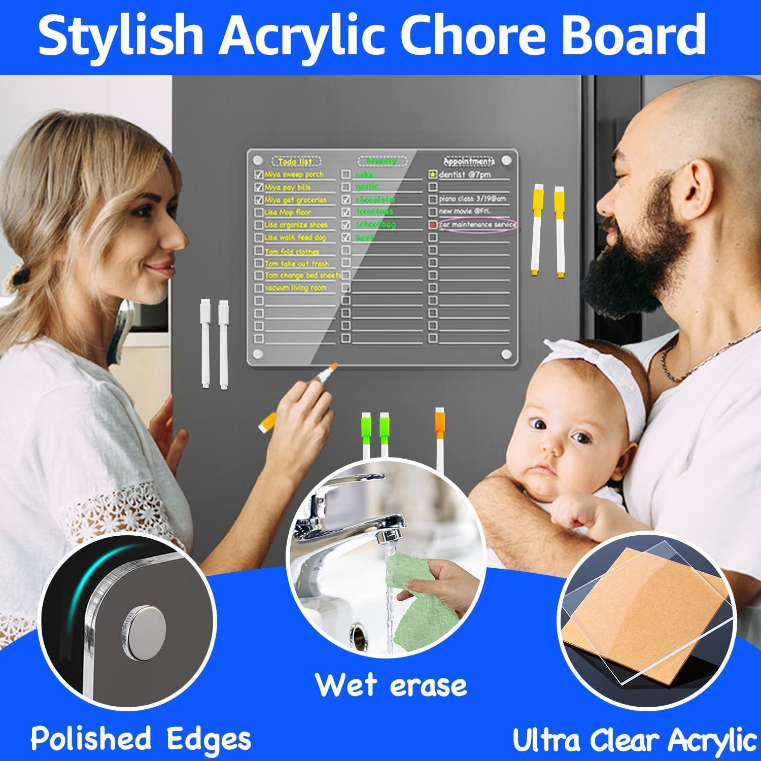 Pizarra Magnética Borrable PigPotParty 30.5x24.1cm con 8 Marcadores