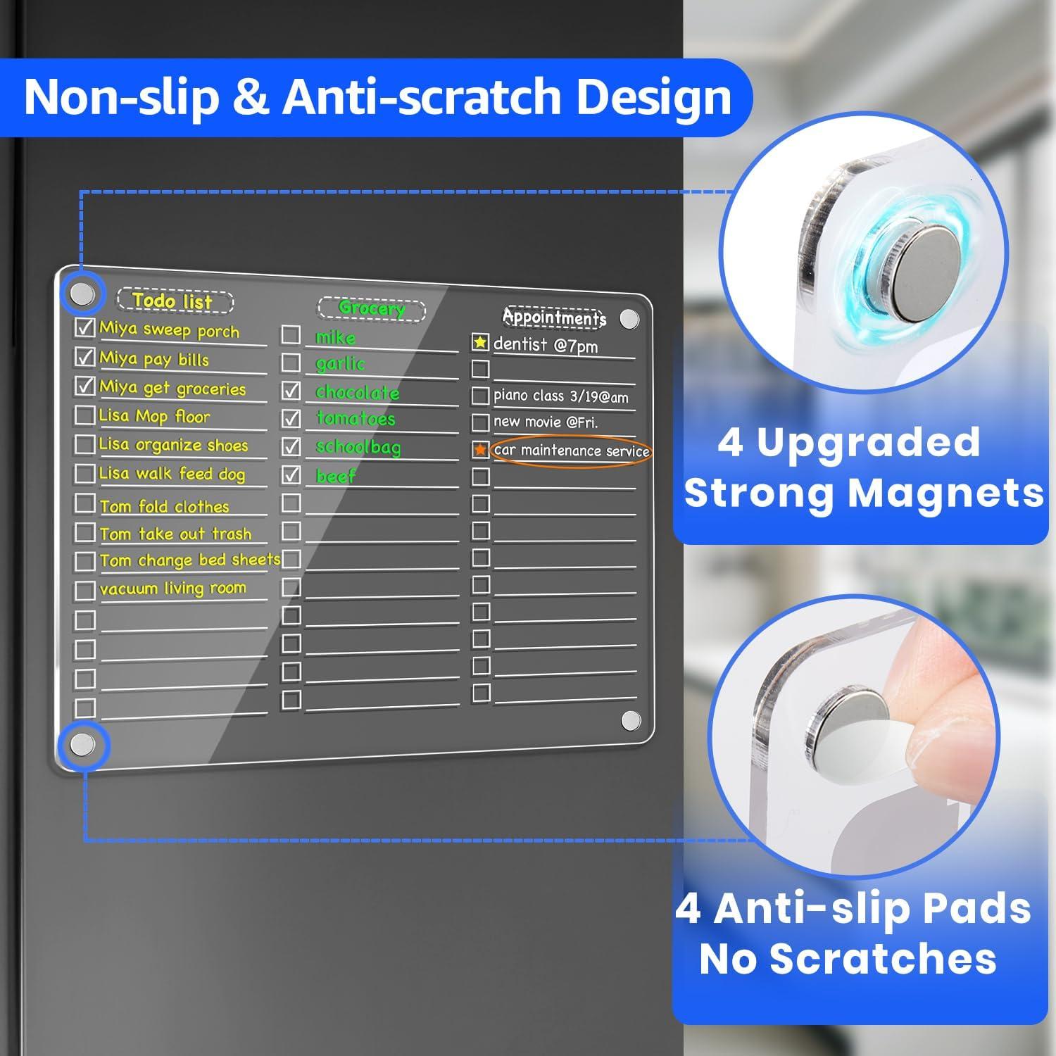 Pizarra Magnética Borrable PigPotParty 30.5x24.1cm con 8 Marcadores