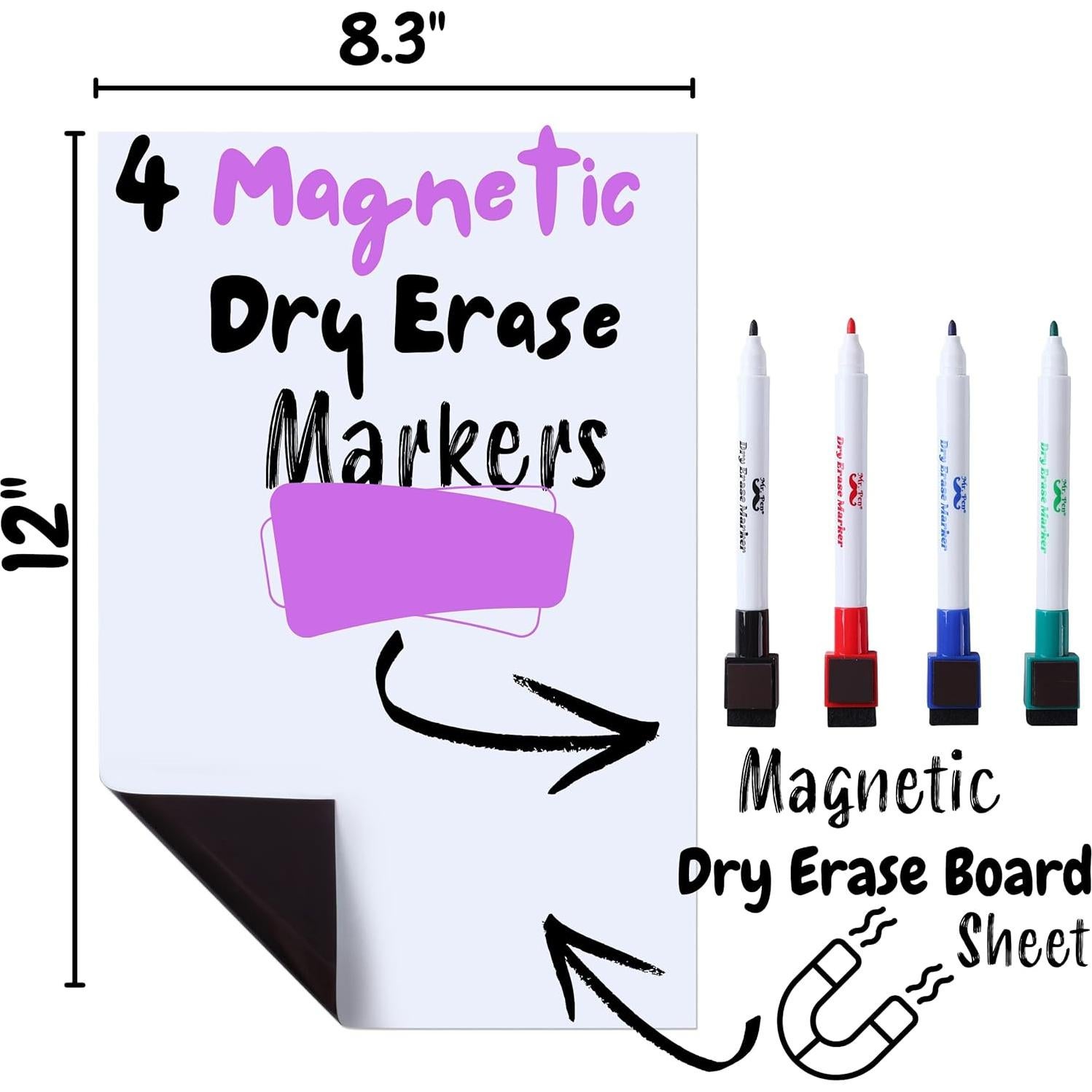 Pizarra Blanca Magnética Pequeña Mr. Pen 30.48x21.08 cm