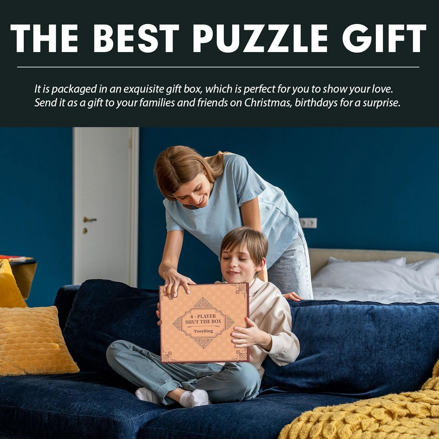 Juego de Mesa Shut The Box TooyBing para 4 Jugadores