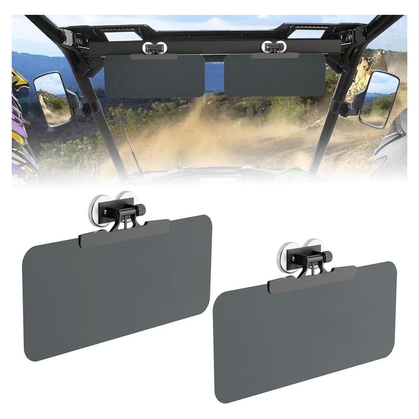 Visera Solar Magnética Katywixu para Carro de Golf 39.9x19.8cm