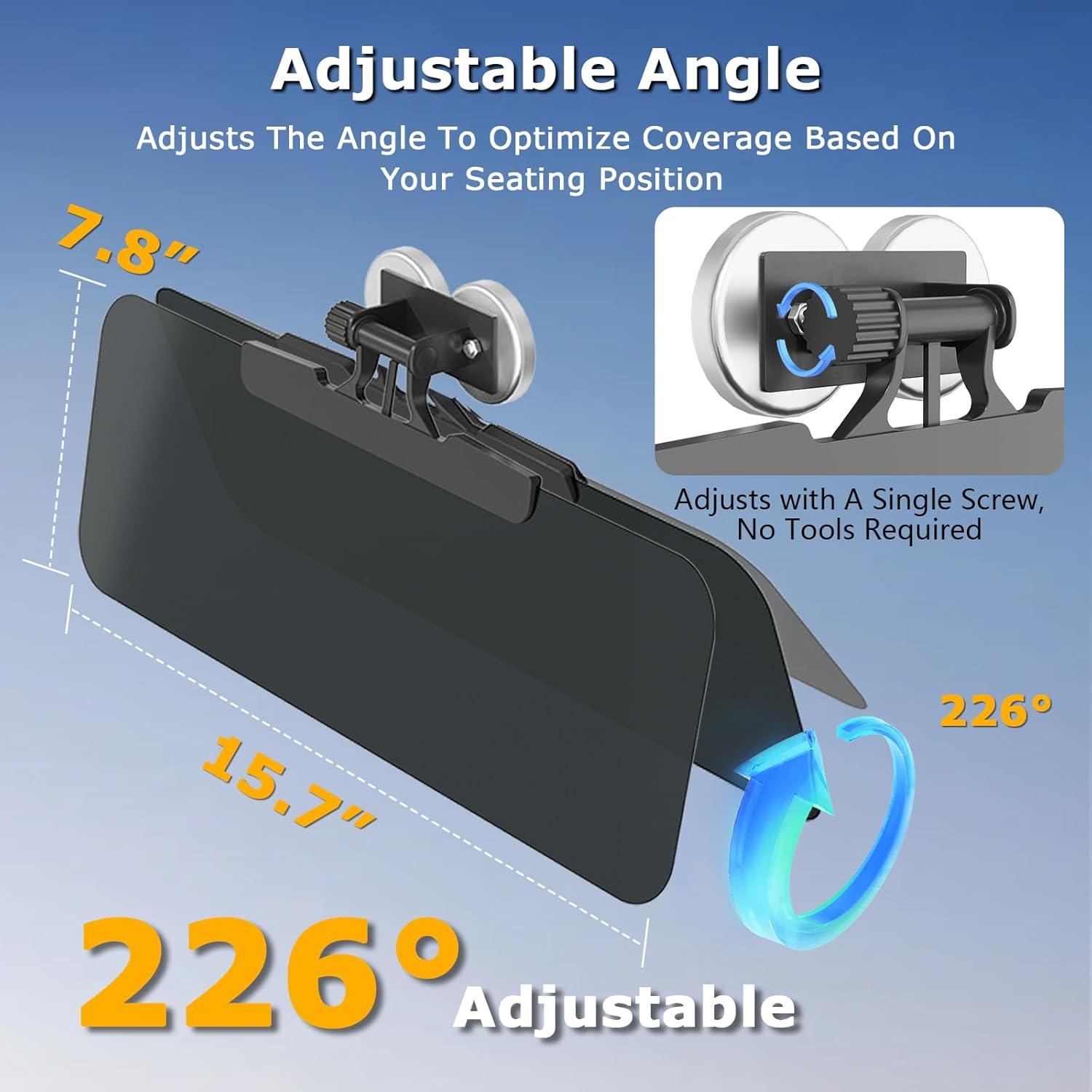 Visera Solar Magnética Katywixu para UTV y Carritos de Golf