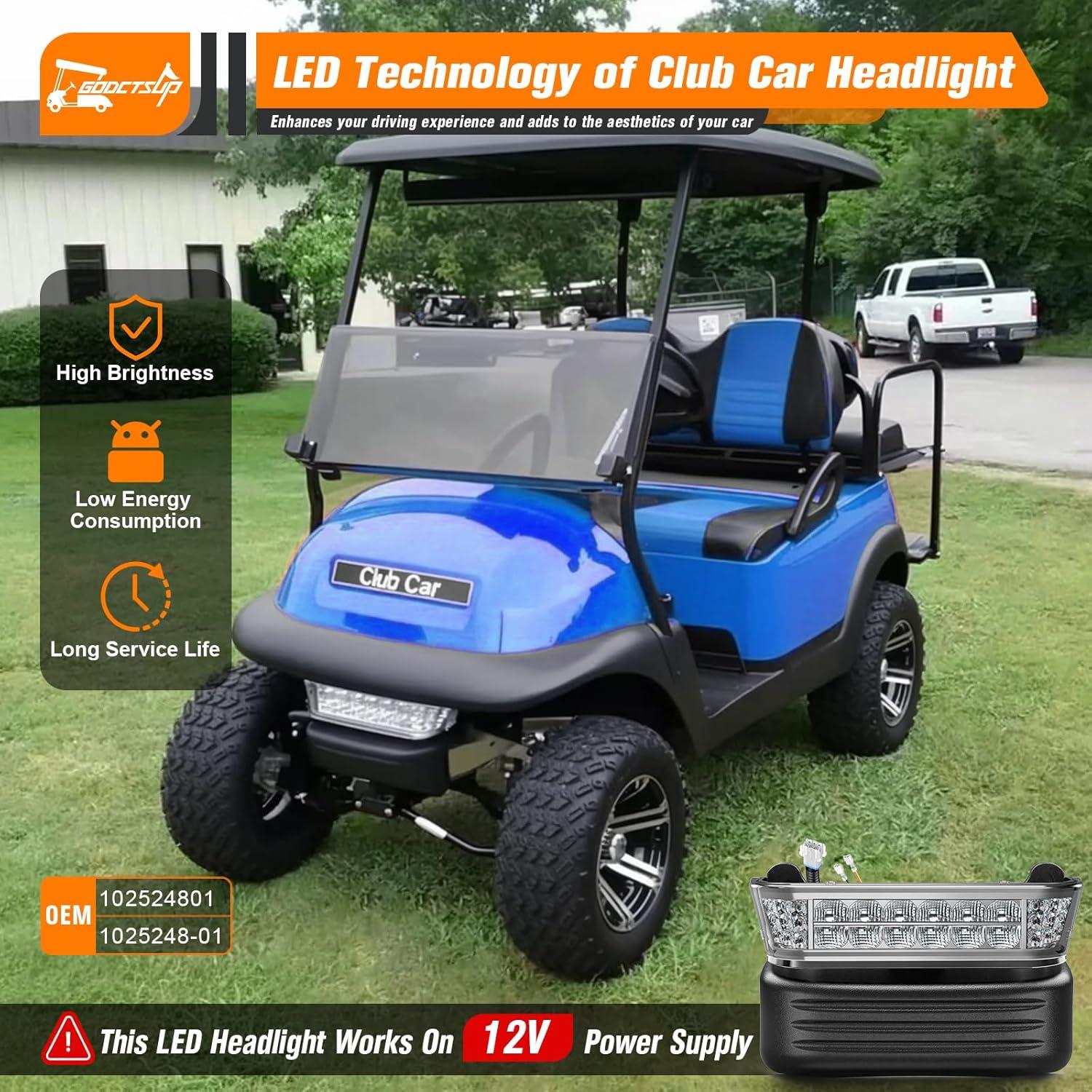 Faro LED Club Car Precedent 2004+ con Parachoques 12V