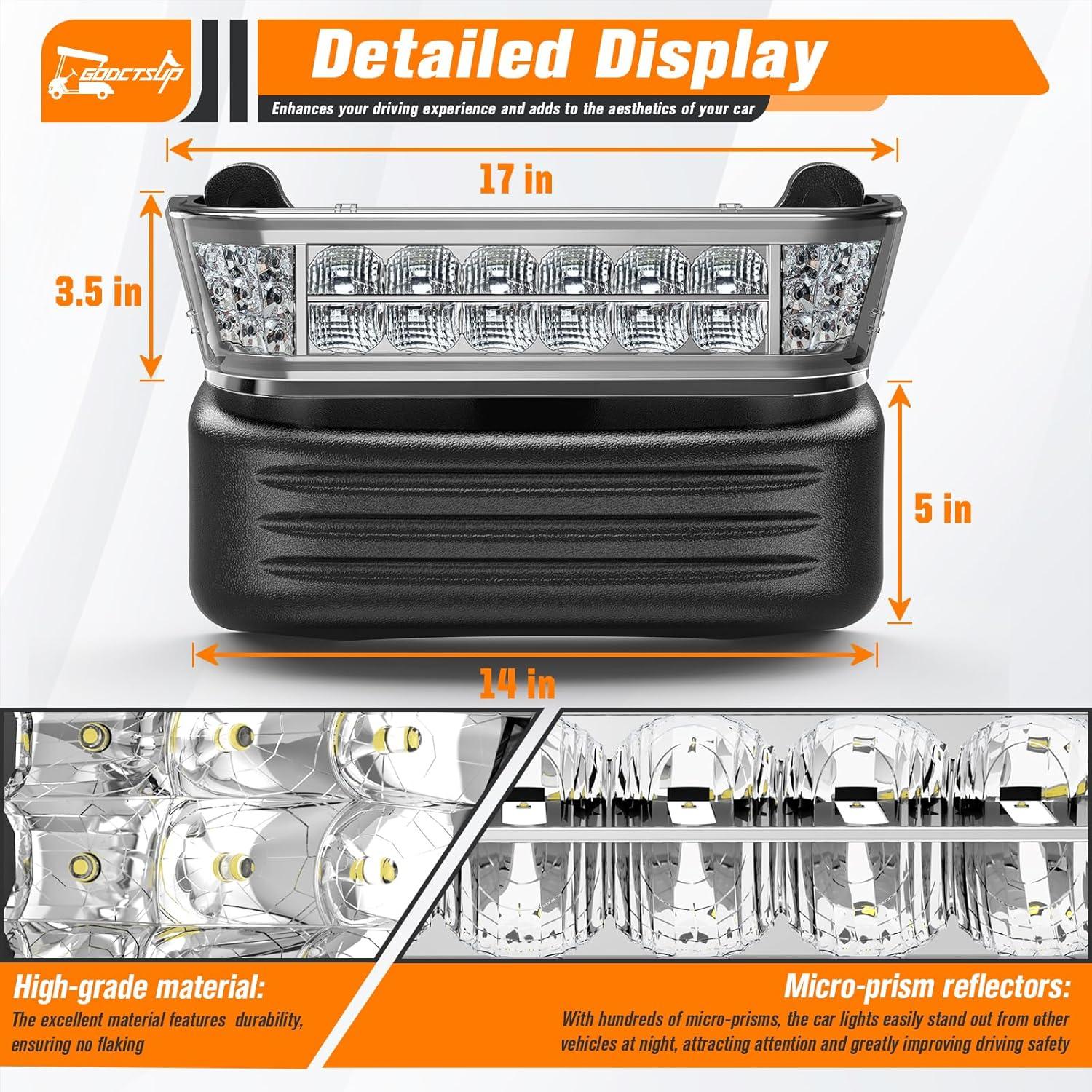 Faro LED Club Car Precedent 2004+ con Parachoques 12V